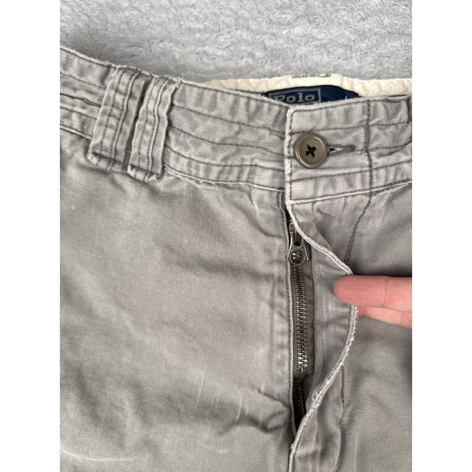 Polo Ralph Lauren Polo Ralph Lauren Shorts Men 36 Gray Cargo 100% Cotton Utility Pockets Casual Size US M / EU 48-50 / 2 - 6 Thumbnail