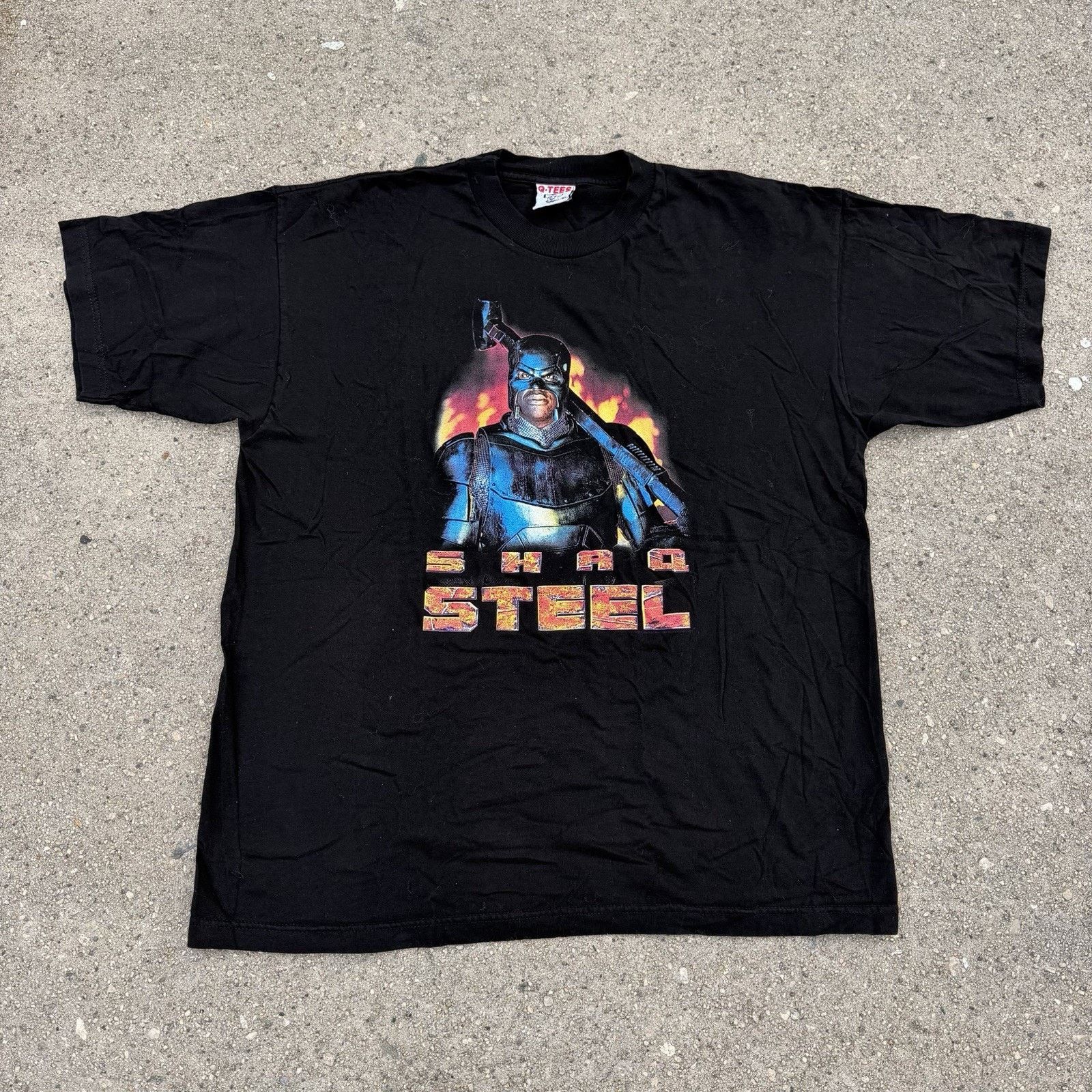 NBA × Vintage × Warner Bros Vintage 1997 Shaq Steel Movie Promo Tee T-Shirt XL DC Comics Size US XL / EU 56 / 4 - 2 Thumbnail