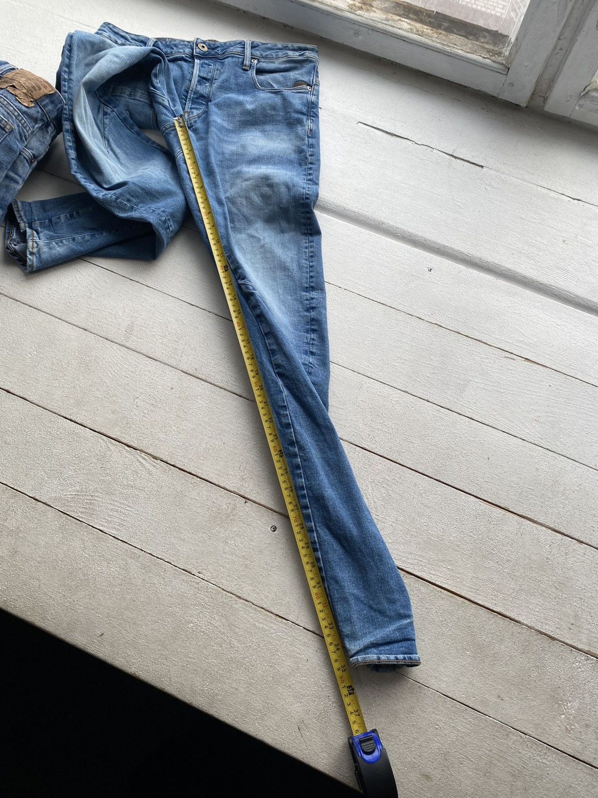 G-Star Vintage Y2K G-Star RAW Slim Tapered Blue Denim Jeans Stretch Size US 32 / EU 48 - 20 Thumbnail