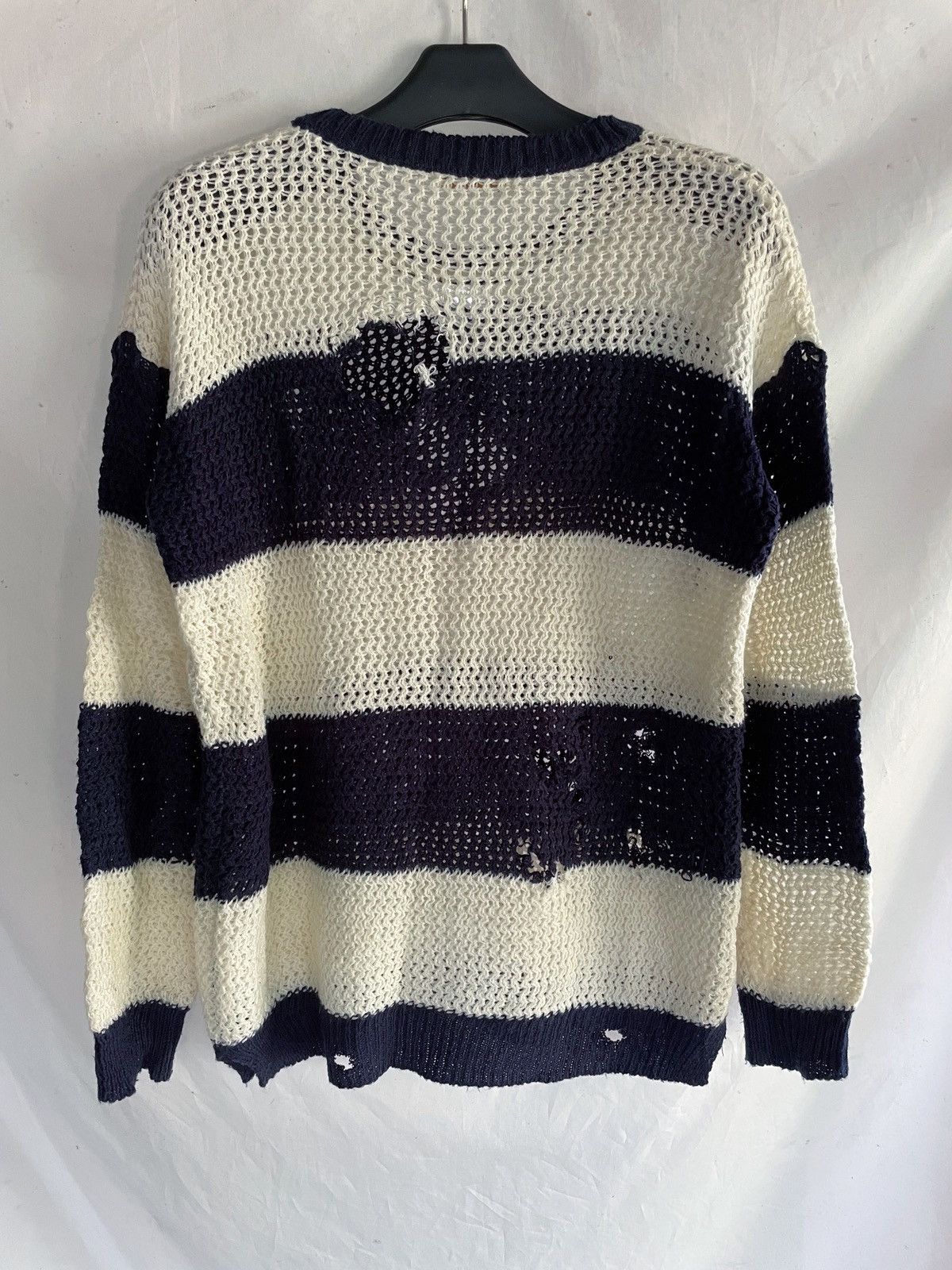 Yasuyuki Ishii JAPANESE DISTRESSED CREATORE STRIPED KNIT Size US S / EU 44-46 / 1 - 9 Thumbnail