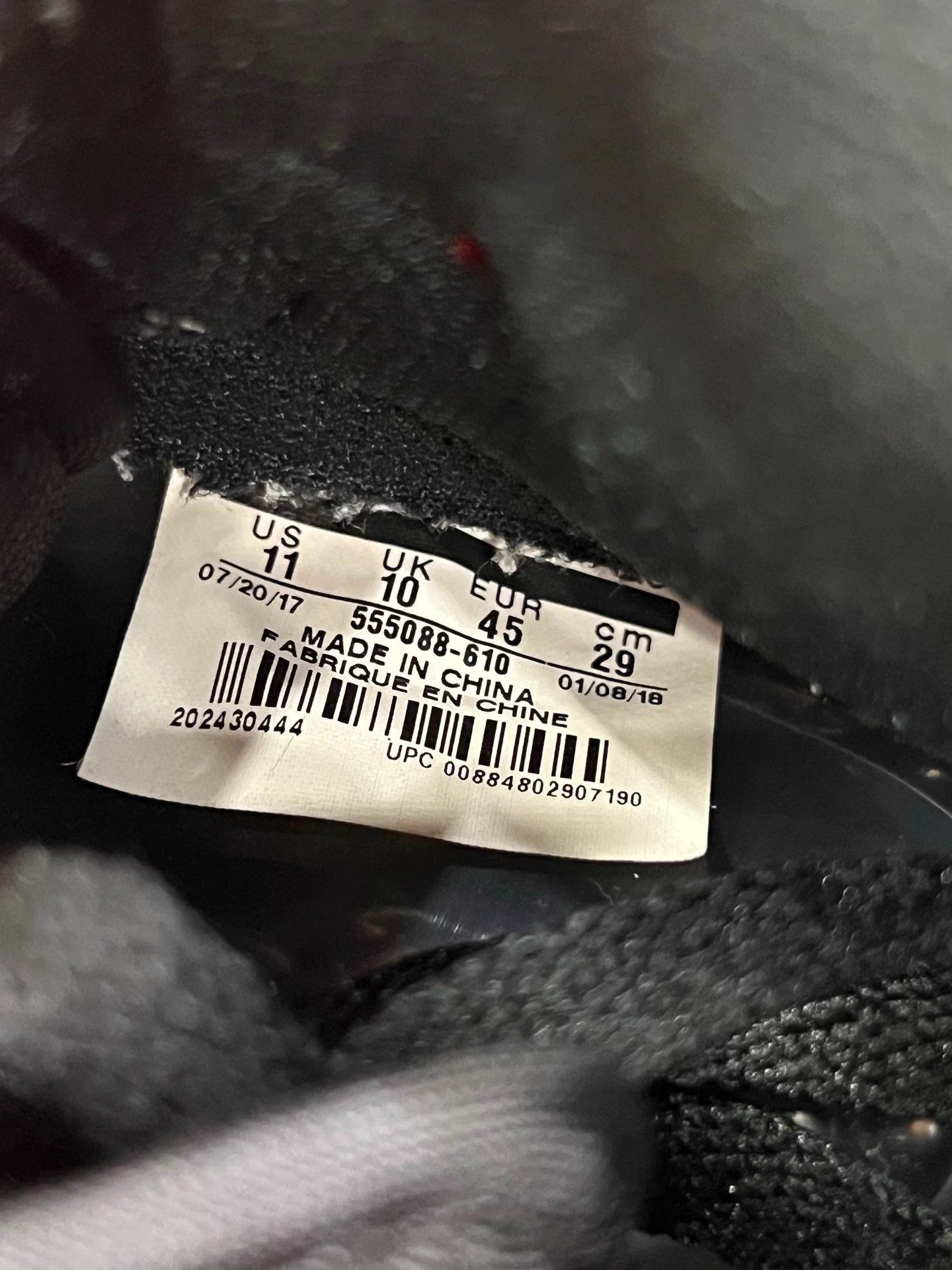 Nike Air Jordan 1 High Bred Toe 45 Worn Once Size US 12 / EU 45 - 8 Thumbnail