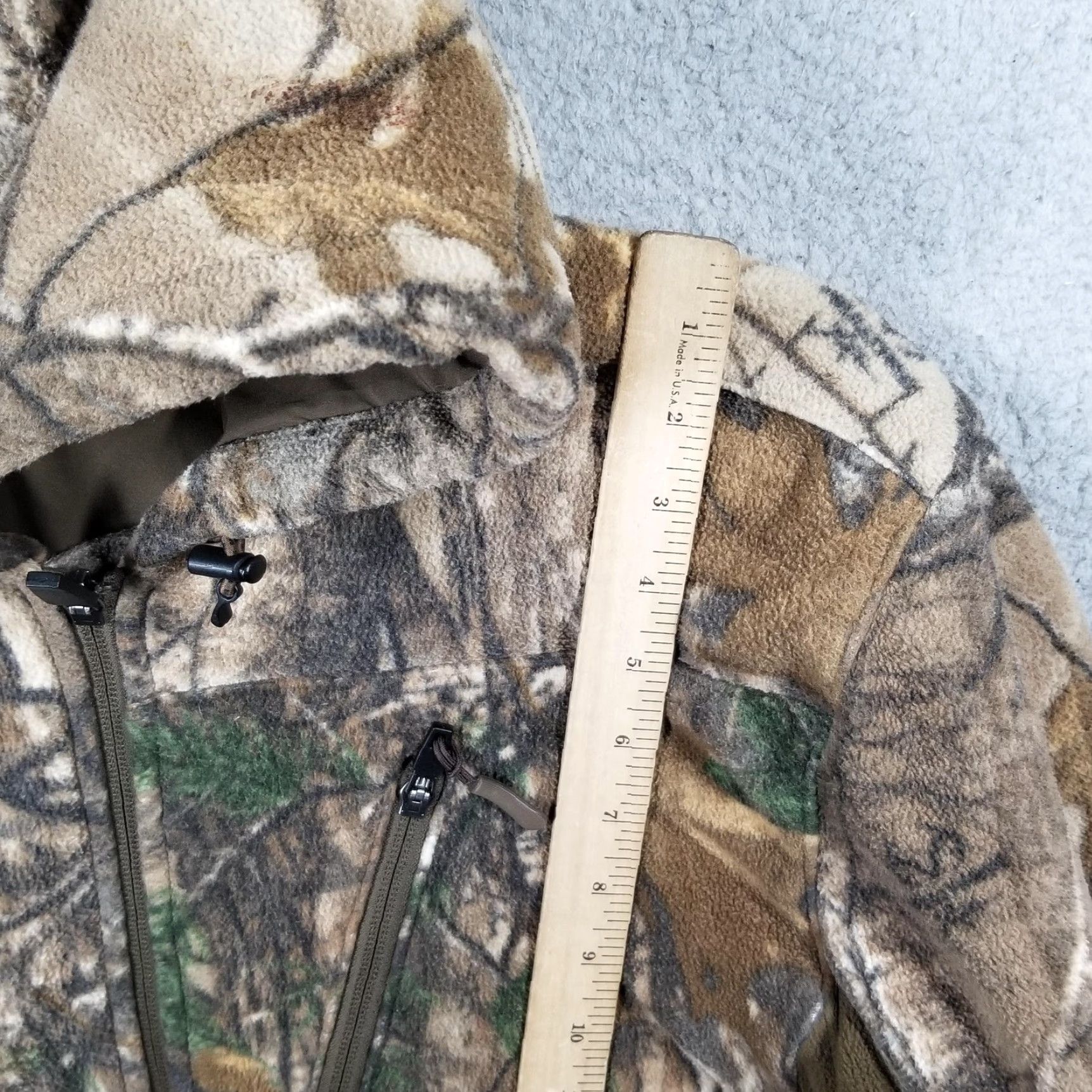 Vintage Cabela's Jacket Mens Medium Camouflage Hooded Fleece Full Zip Hunting Pockets Size US M / EU 48-50 / 2 - 5 Thumbnail