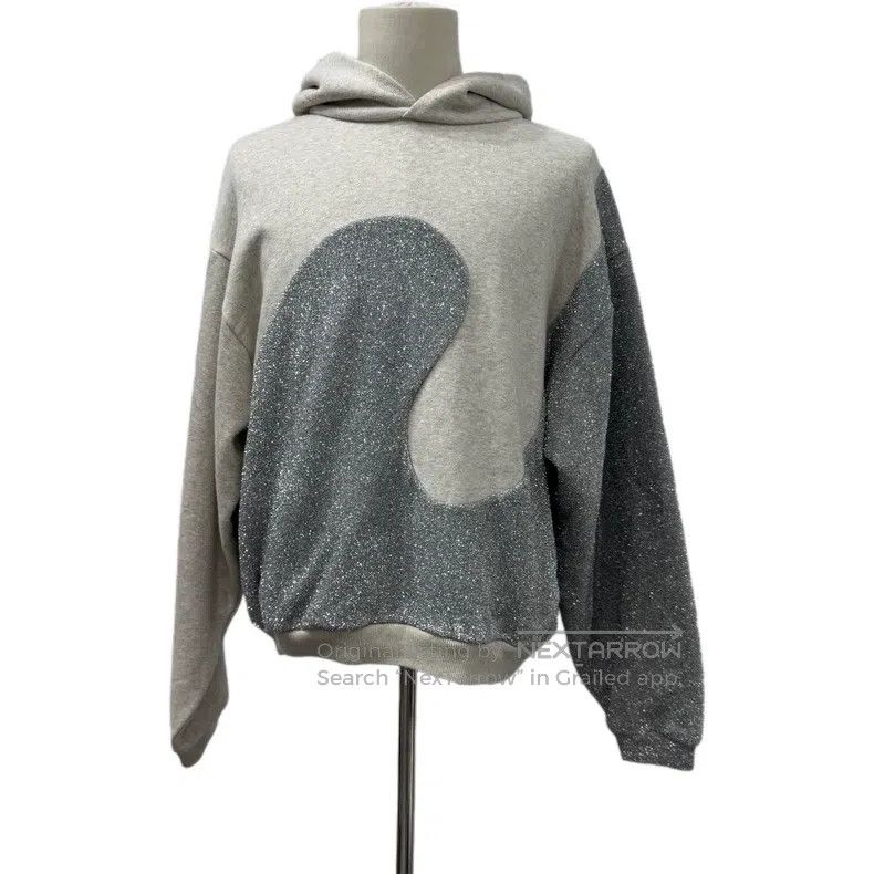 Dior Dior Glitter pink stitching hooded sweatshirt Size US L / EU 52-54 / 3 - 1 Thumbnail