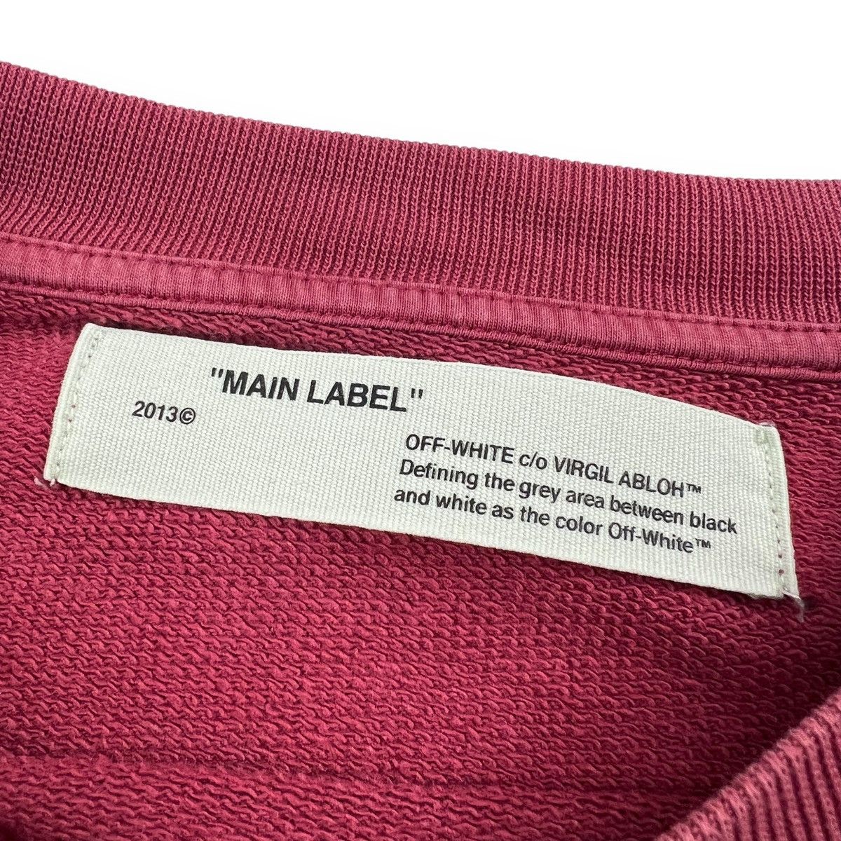 Off-White Off-White Burgundy Arrows Sweatshirt Size US M / EU 48-50 / 2 - 9 Thumbnail