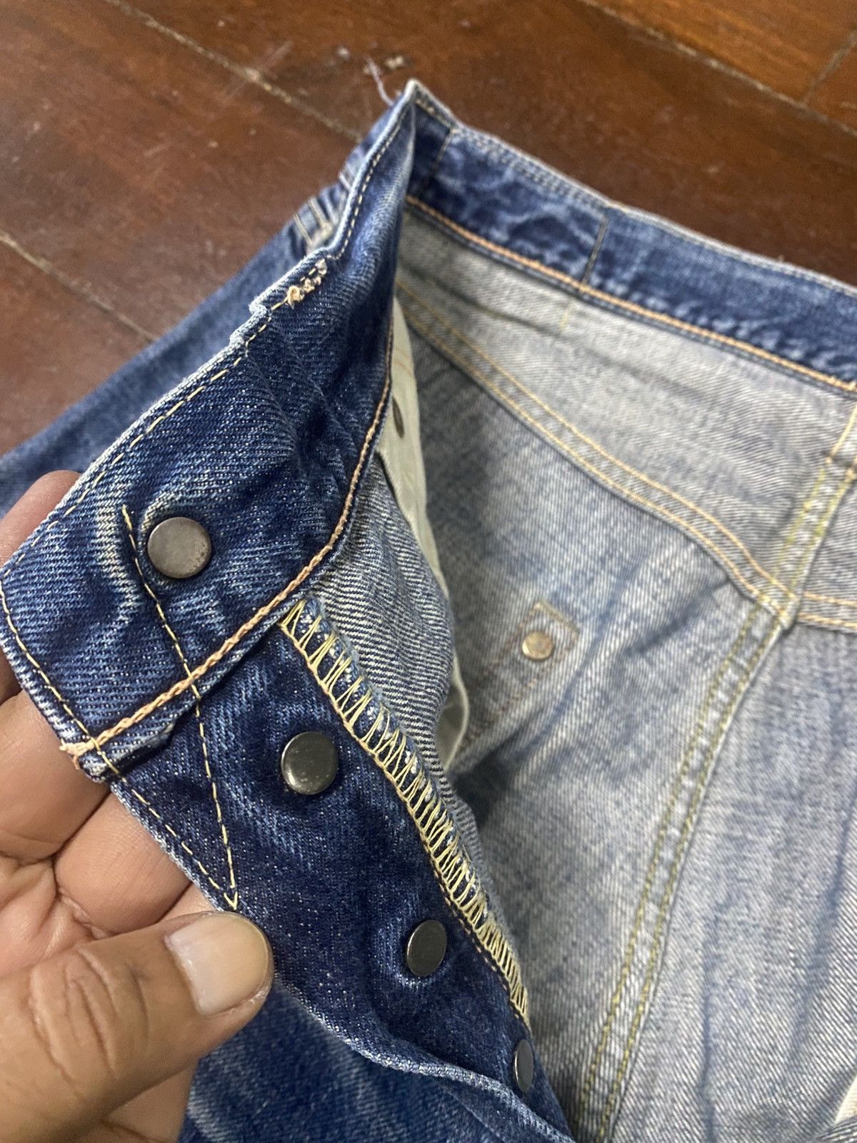 Sugar Cane Vintage Sugar cane 1947 v stich hidden rivet distressed Size US 33 - 15 Thumbnail