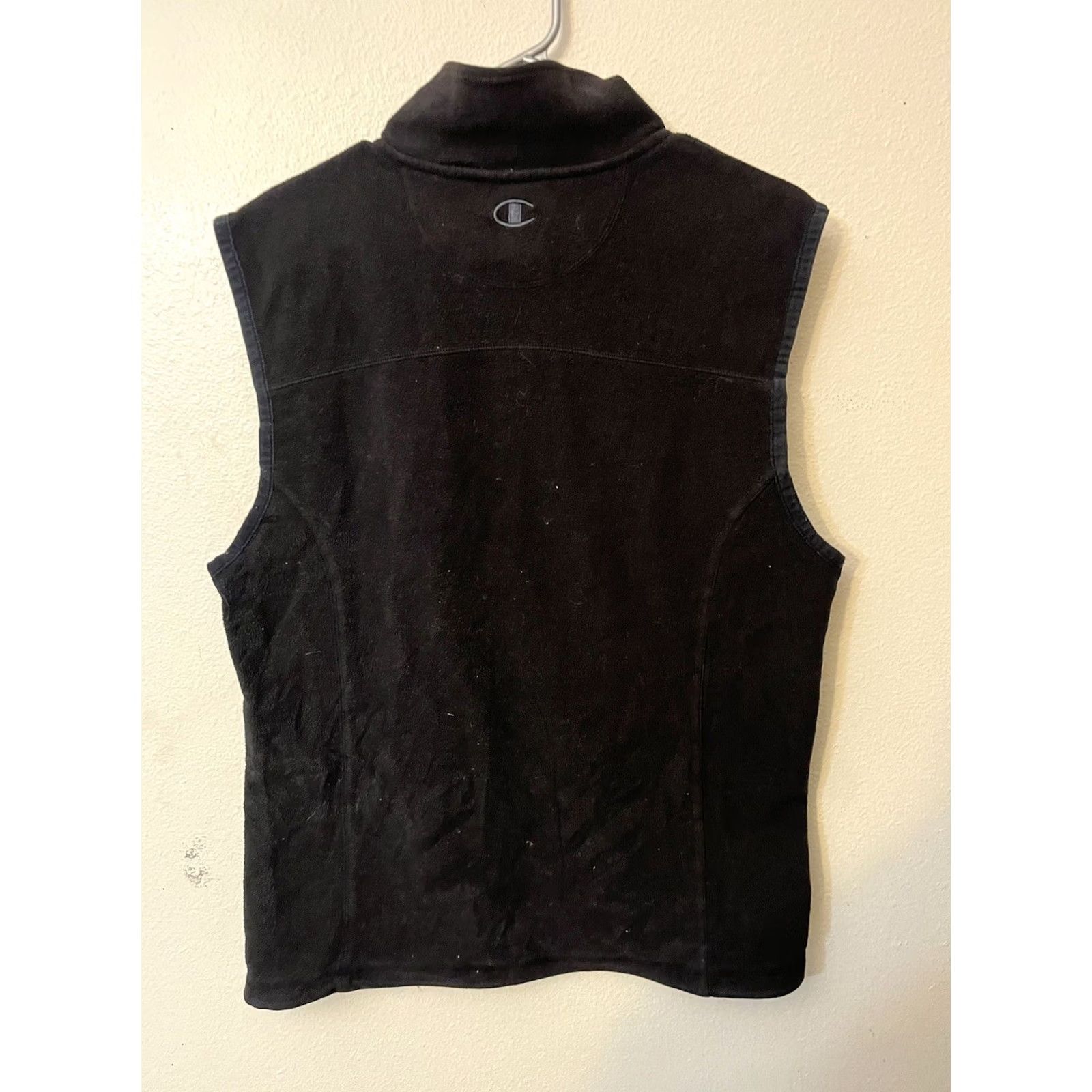 Champion VINTAGE Champion Polar Fleece Vest Full Zip Size Medium BLACK Zipper Broken Mens Size US M / EU 48-50 / 2 - 2 Thumbnail