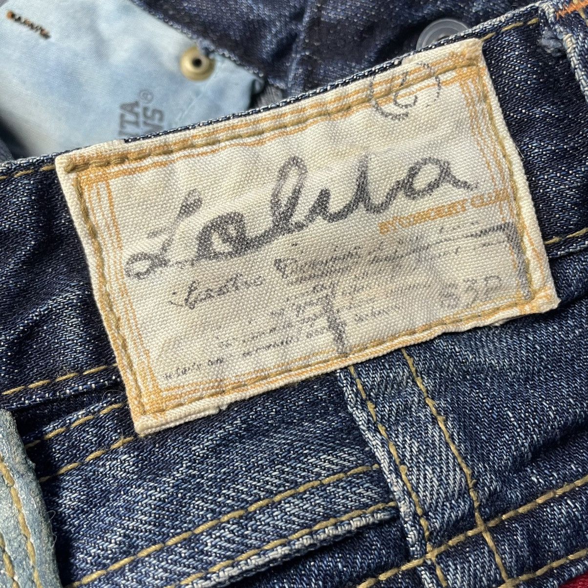 If Six Was Nine × Japanese Brand × Le Grande Bleu (L.G.B.) 🇯🇵 LOLITA WASHED EXOTIC BUCKLE VINTAGE DENIM PANTS Size US 30 / EU 46 - 16 Thumbnail