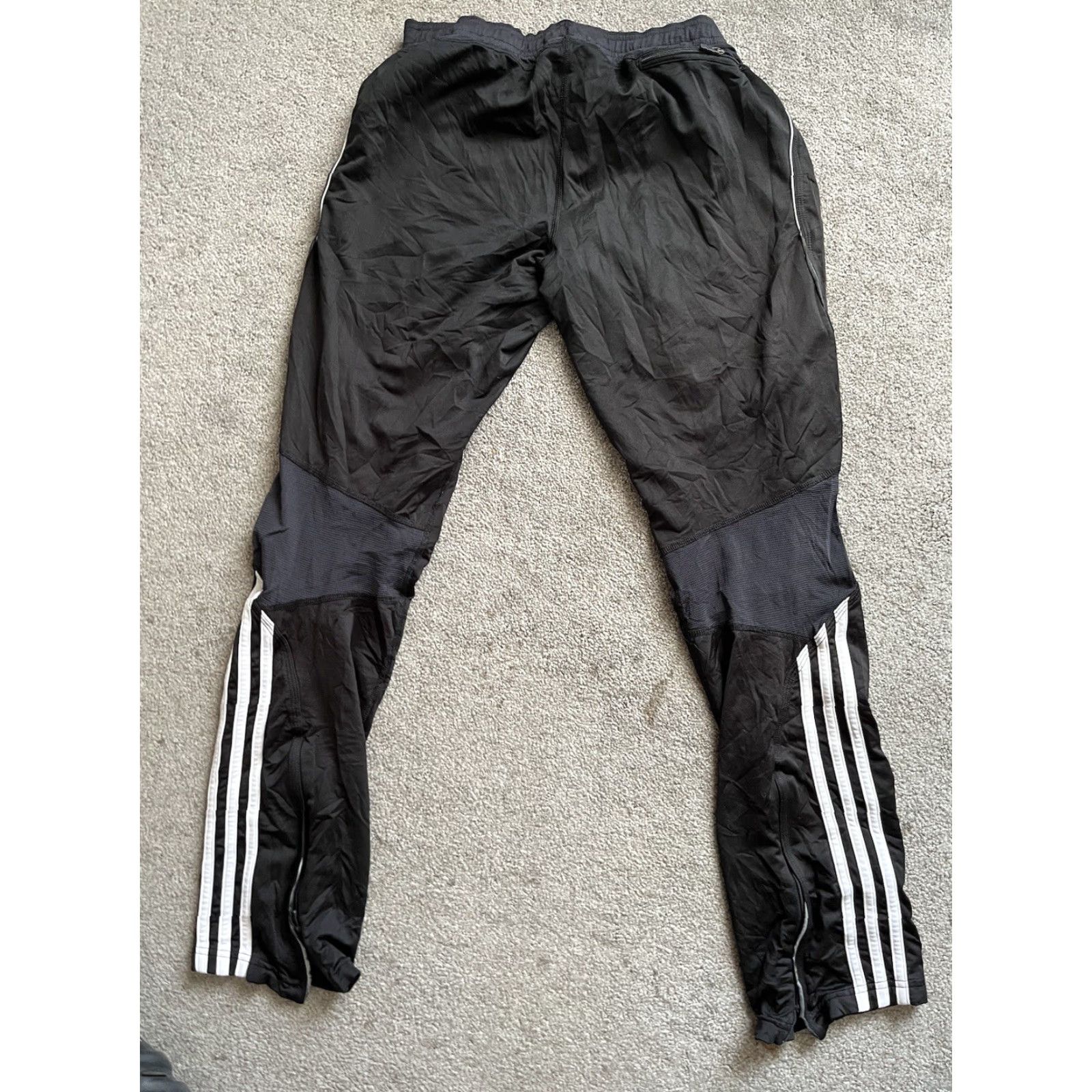 Adidas Adidas Run Formotion Pants Men's Black Small Ankle Zip Tapered Jogger Activewear Training Pockets Lightweight Moisture Wicking Easy Care Size US 29 - 3 Thumbnail