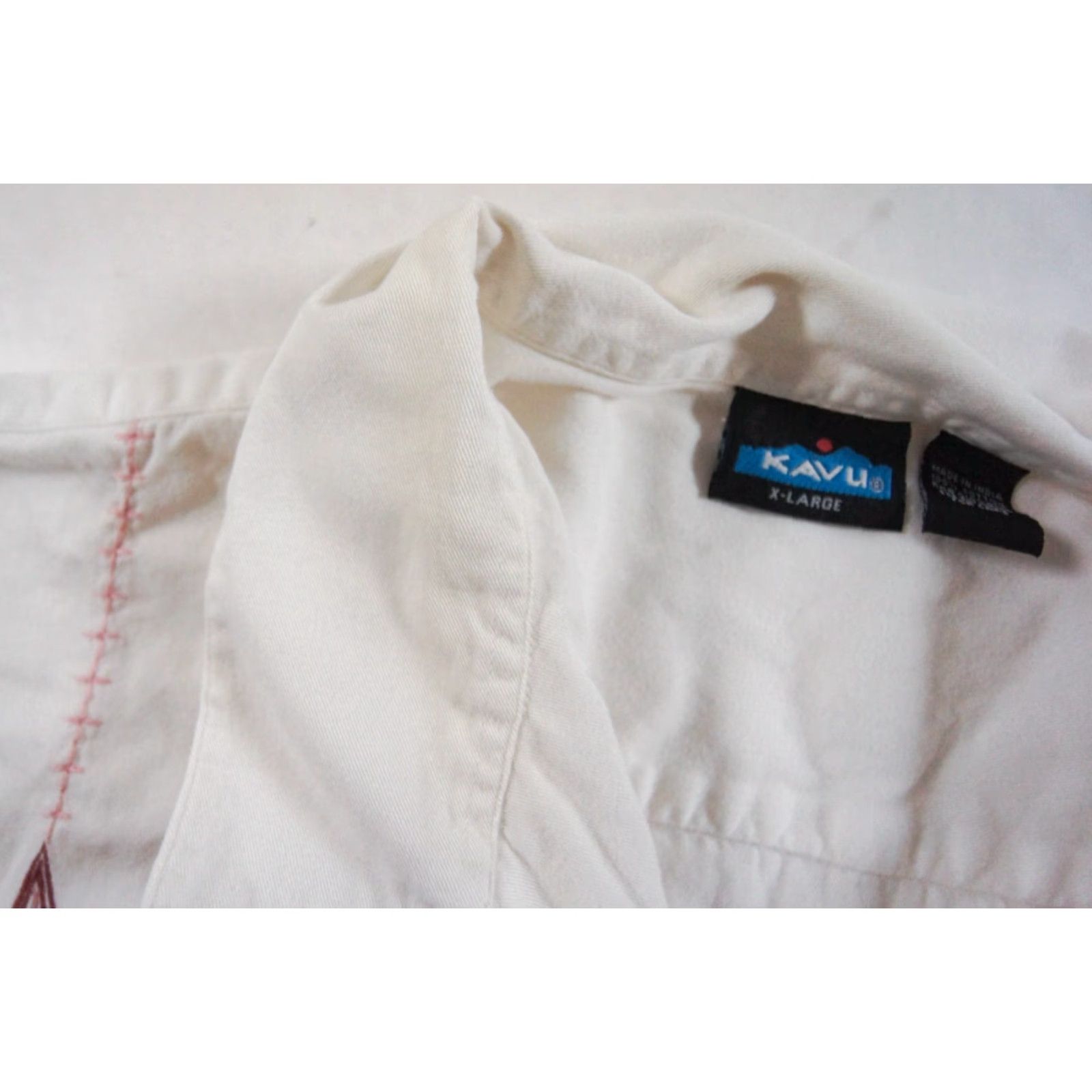 KAVU KAVU Men's Button Down Shirt XL White Short Sleeve Casual Outdoor Size US XL / EU 56 / 4 - 7 Thumbnail
