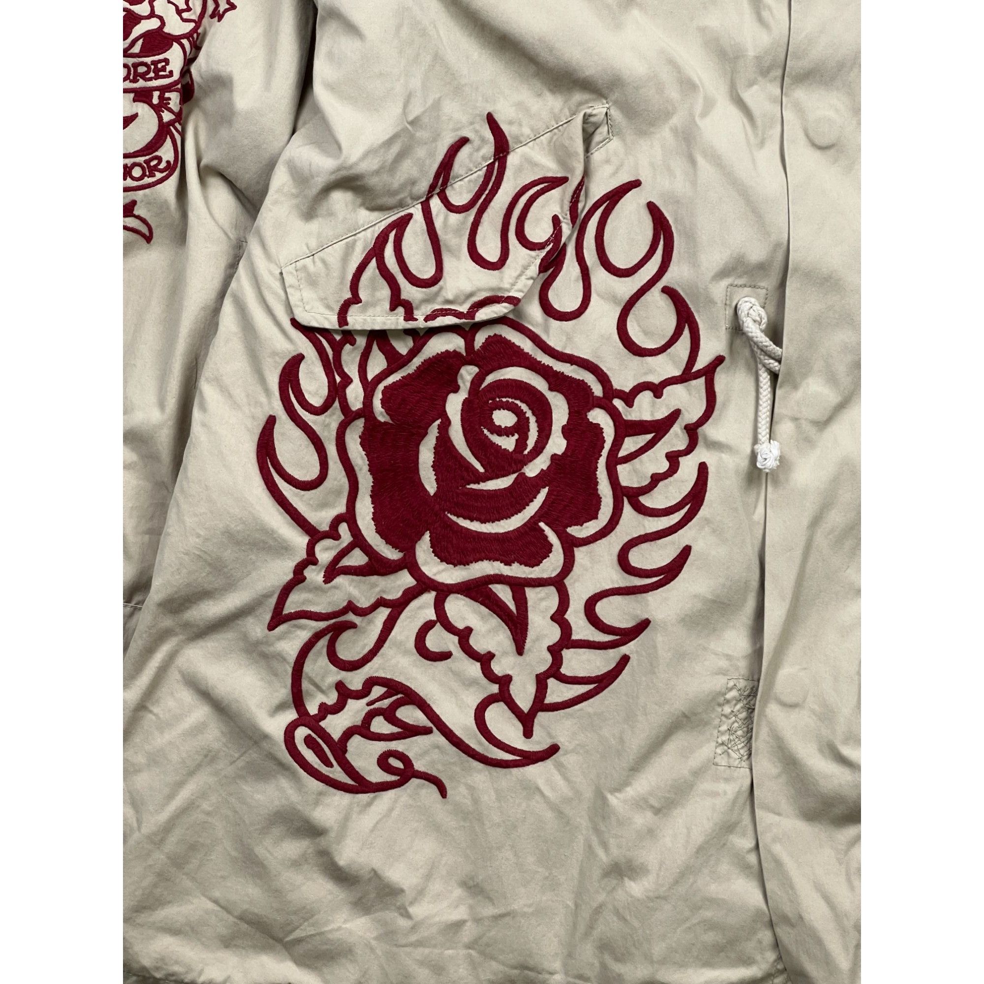 Ed Hardy Ed Hardy Military Lined Tattoo Parka (Y0944) Size US XL / EU 56 / 4 - 2 Thumbnail