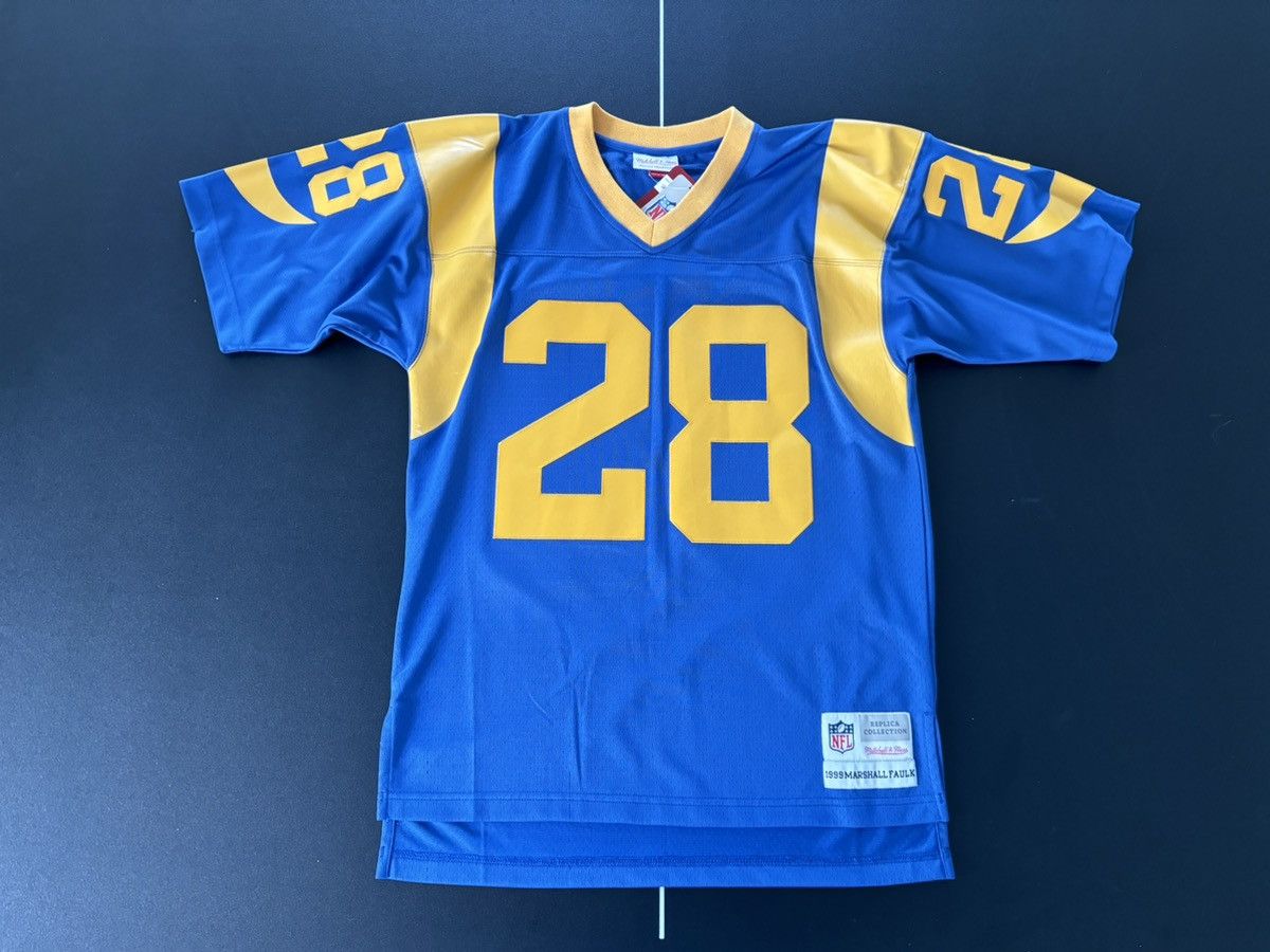 Mitchell & Ness Marshall Faulk Royal St. Louis Rams Gridiron Classics 1999 Size US XXS / EU 40 - 1 Thumbnail