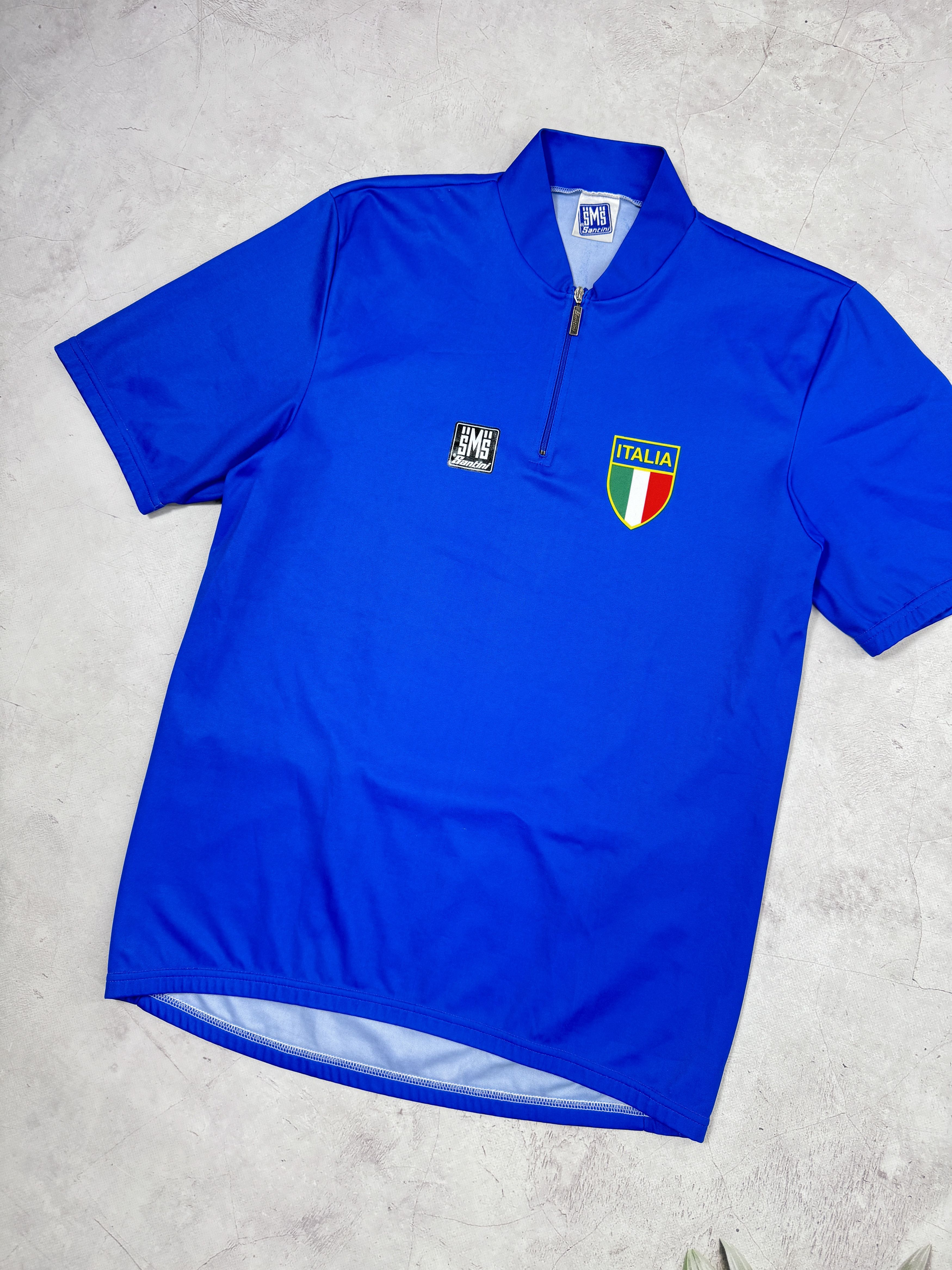 Vintage Vintage Santini Cycling Jersey Italy Team Size US XL / EU 56 / 4 - 2 Thumbnail