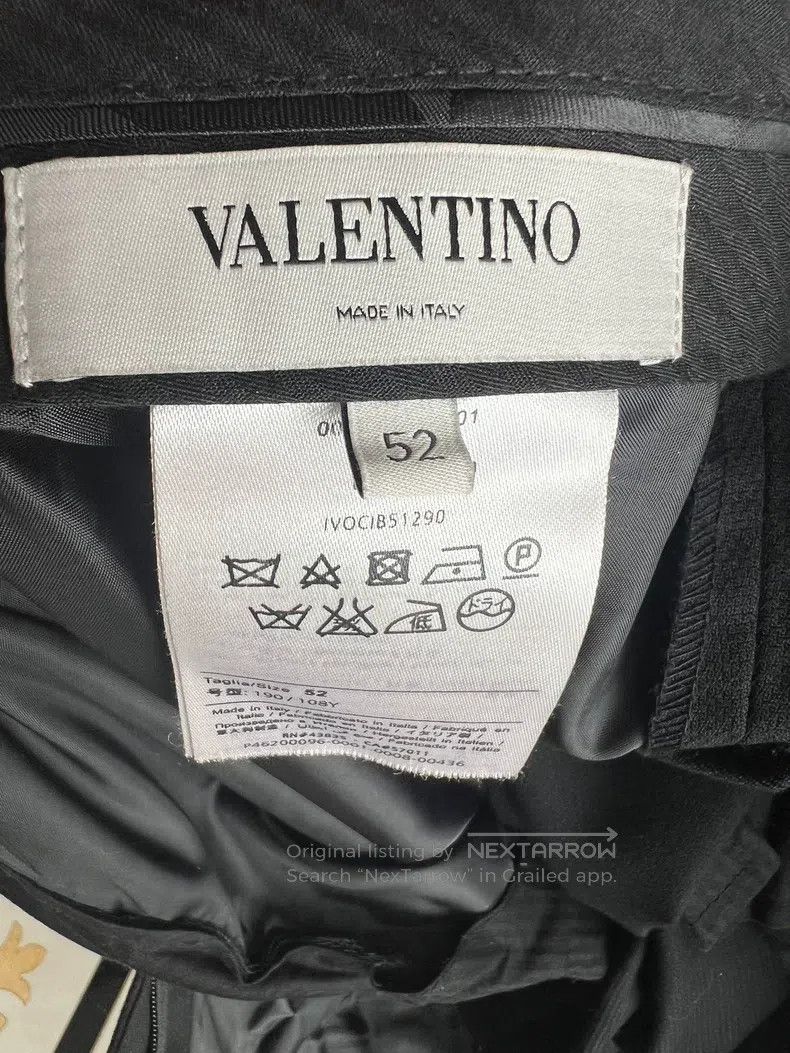 Valentino Valentino Black suit suit Size 52S - 3 Thumbnail