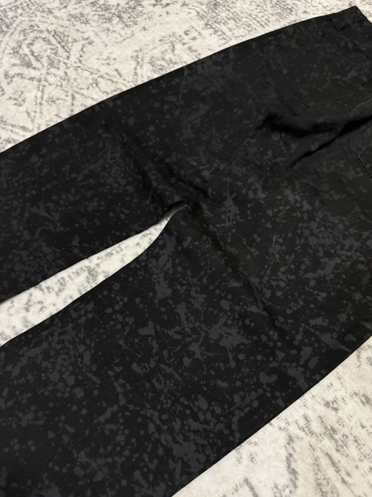 If Six Was Nine 5351 Pour les Homme Artisanal Studs Blackout Splatter Pants Size US 30 / EU 46 - 15 Thumbnail