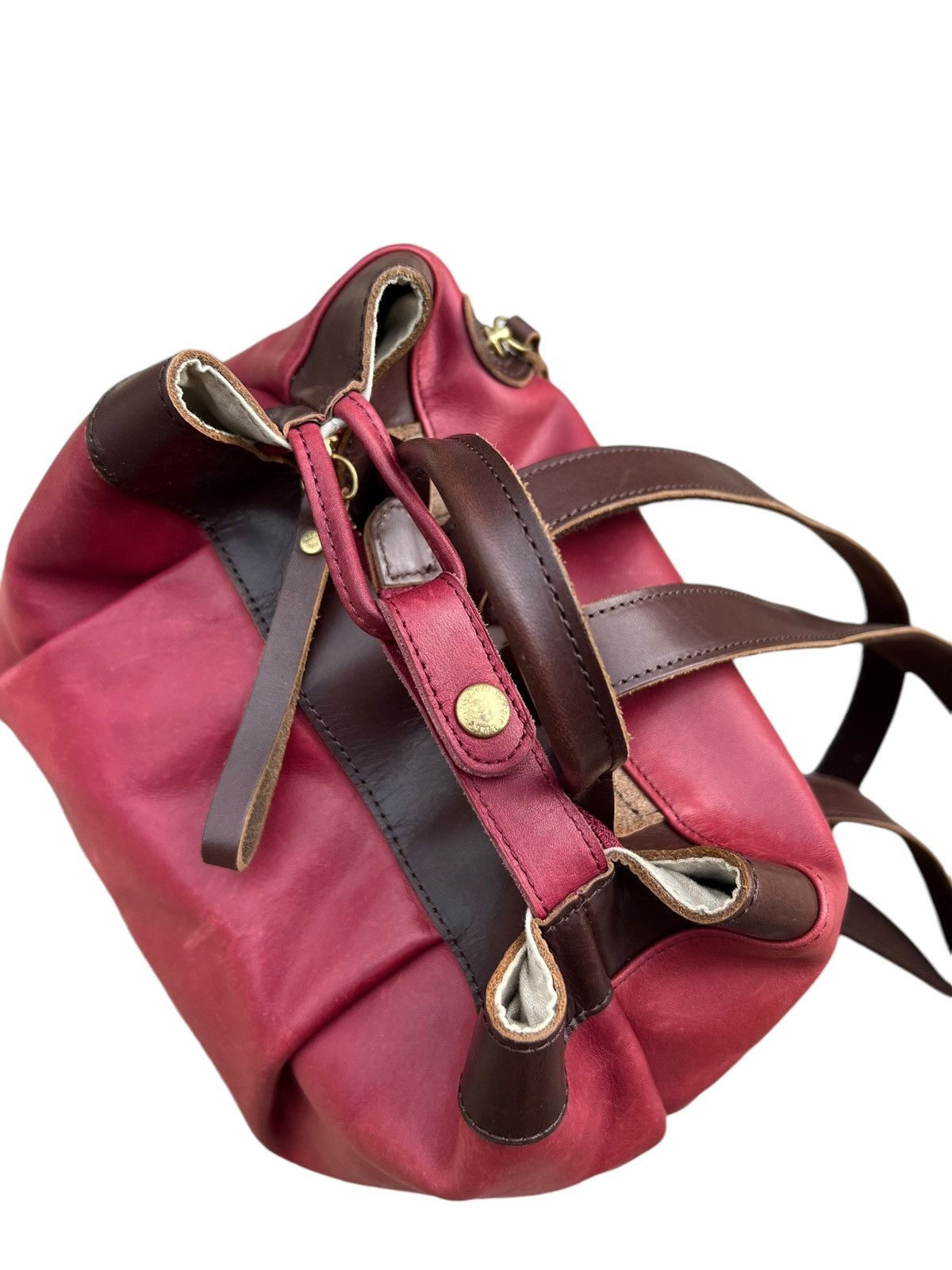 Leather Kissora Japan Scratches Patina Leather Mini Backpack Bag Size ONE SIZE - 20 Thumbnail