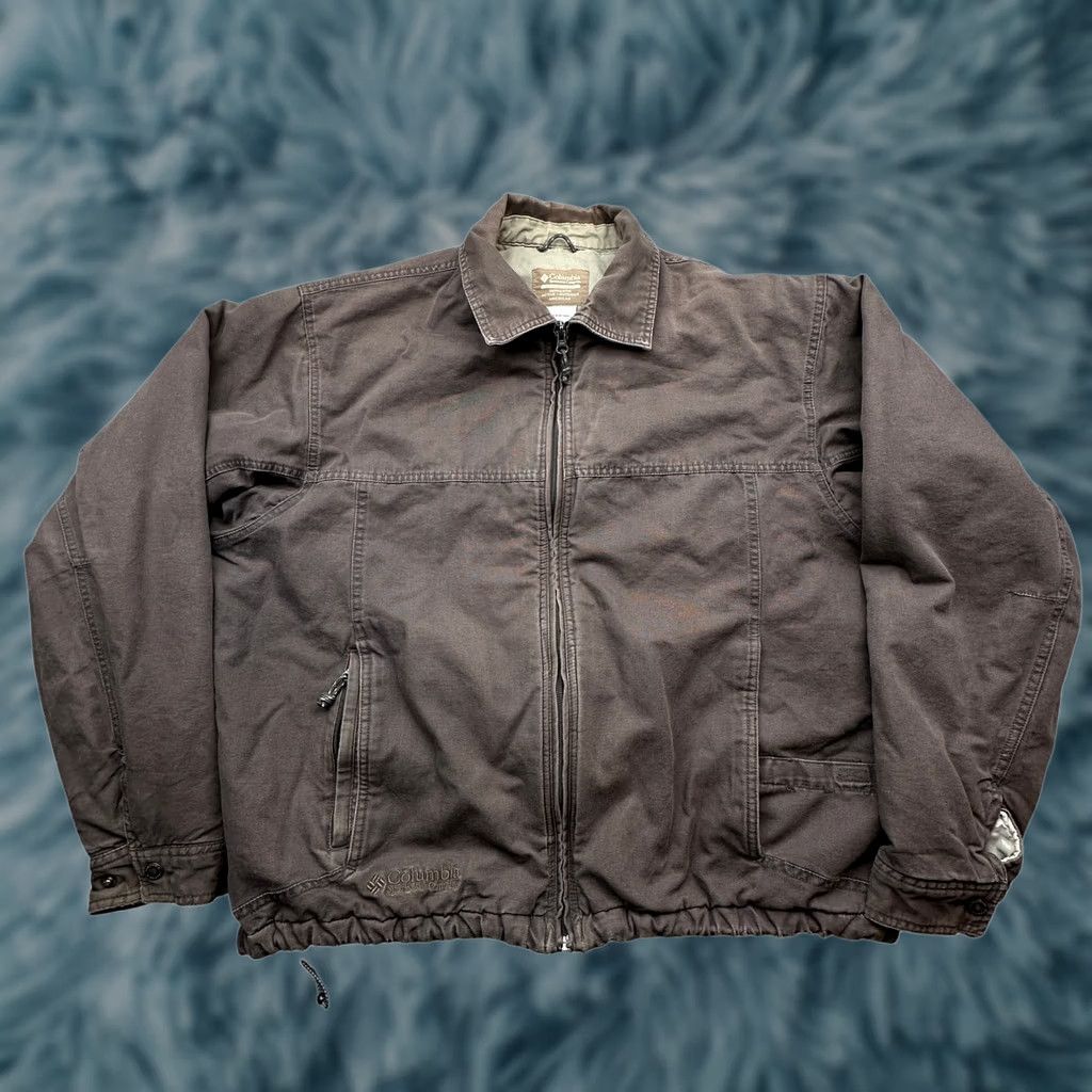 Vintage VINTAGE Columbia Canvas Insulated Quilt Lined Work Jacket Men Large Brown Bomber Size US L / EU 52-54 / 3 - 1 Thumbnail