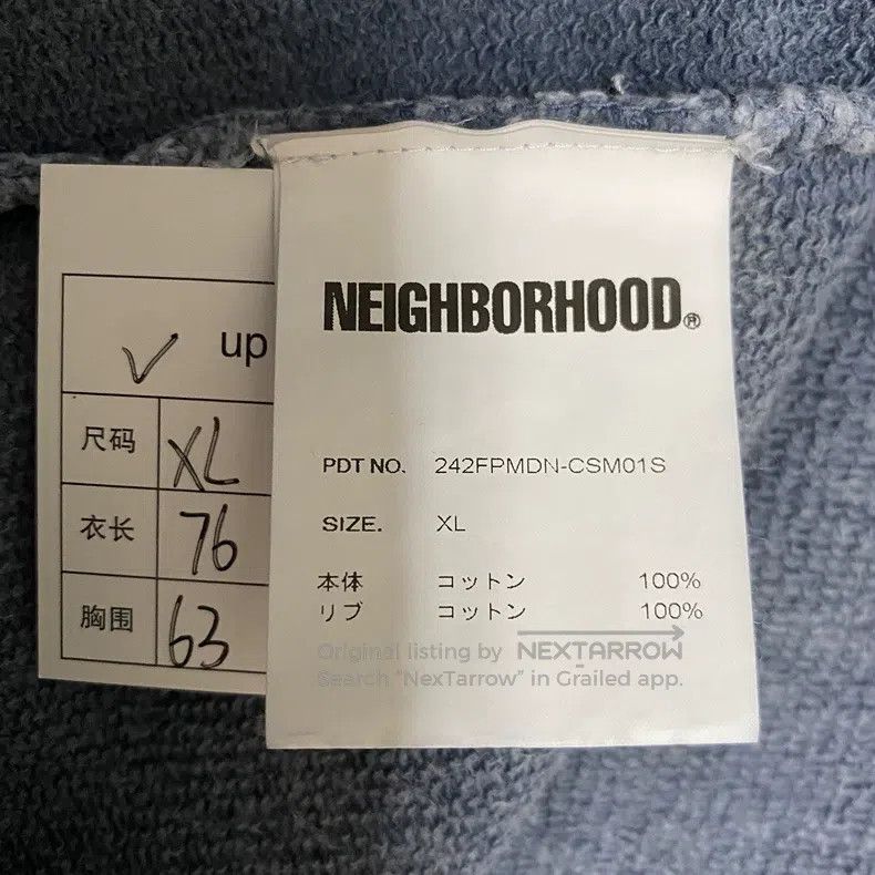 Neighborhood Neighborhood Autumn/Winter 24 Co-Branded Japanese Sweatshi Size US XL / EU 56 / 4 - 6 Thumbnail