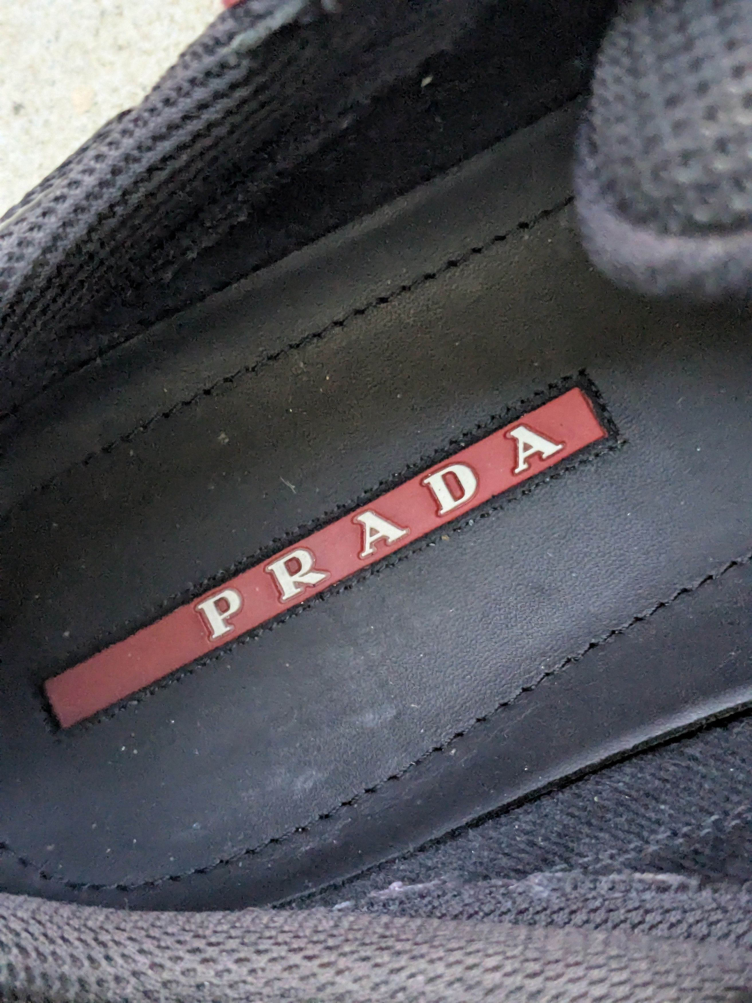 Prada Prada America's Cup Sneakers Red Black Patent 10 Black Size US 10 / EU 43 - 12 Thumbnail