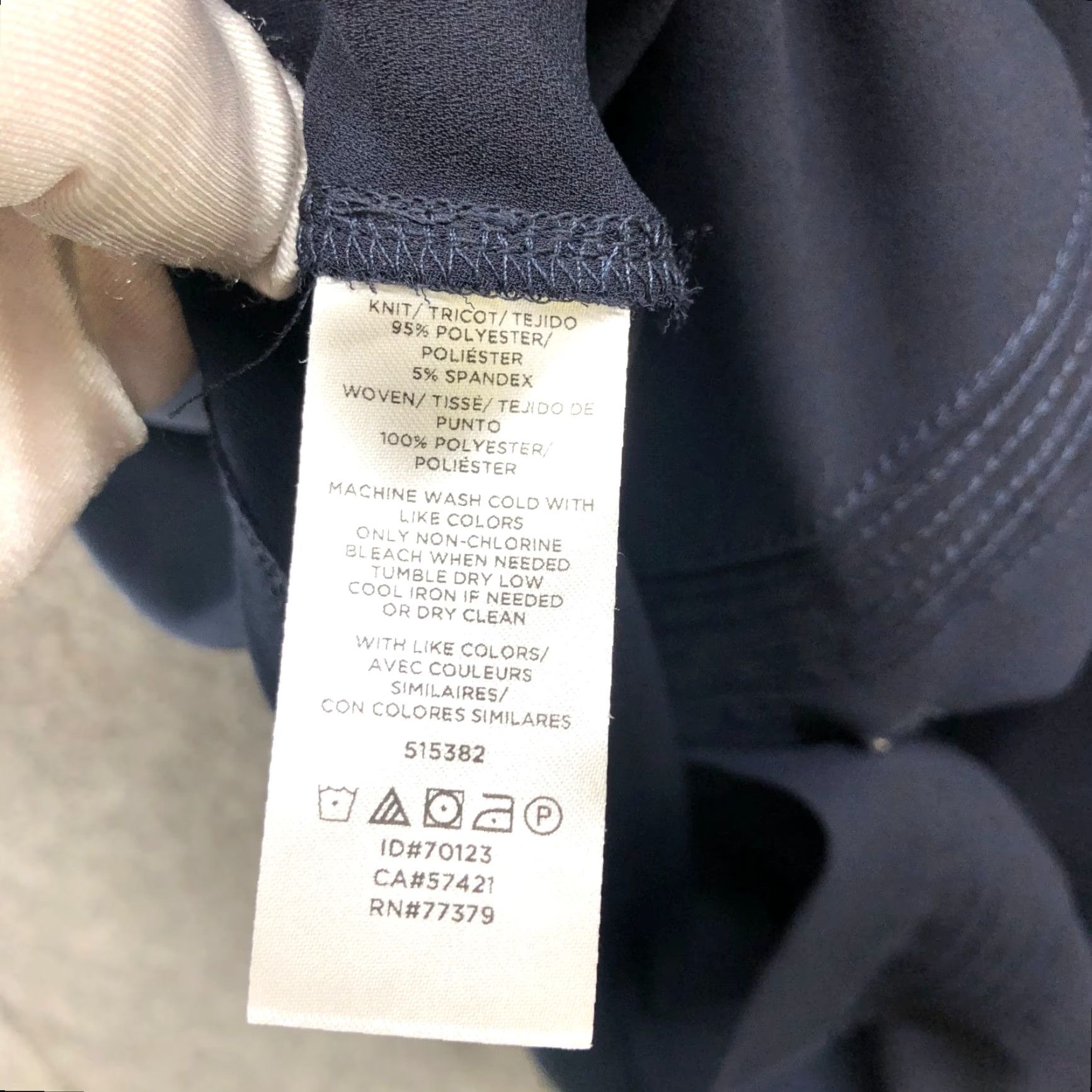 Ann Taylor Ann Taylor Blouse Womens S Navy Blue Chiffon Long Sleeve Button Front Pintuck Pleated Casual Shirt Size S / US 4 / IT 40 - 7 Thumbnail