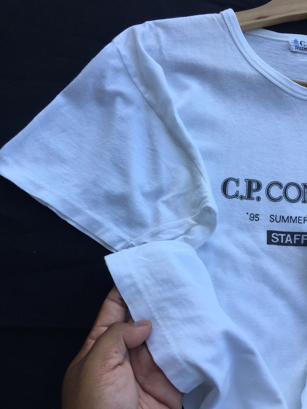C.P. Company Vintage 90s Summer Collection CP Company Spellout Tshirt Size US S / EU 44-46 / 1 - 14 Thumbnail