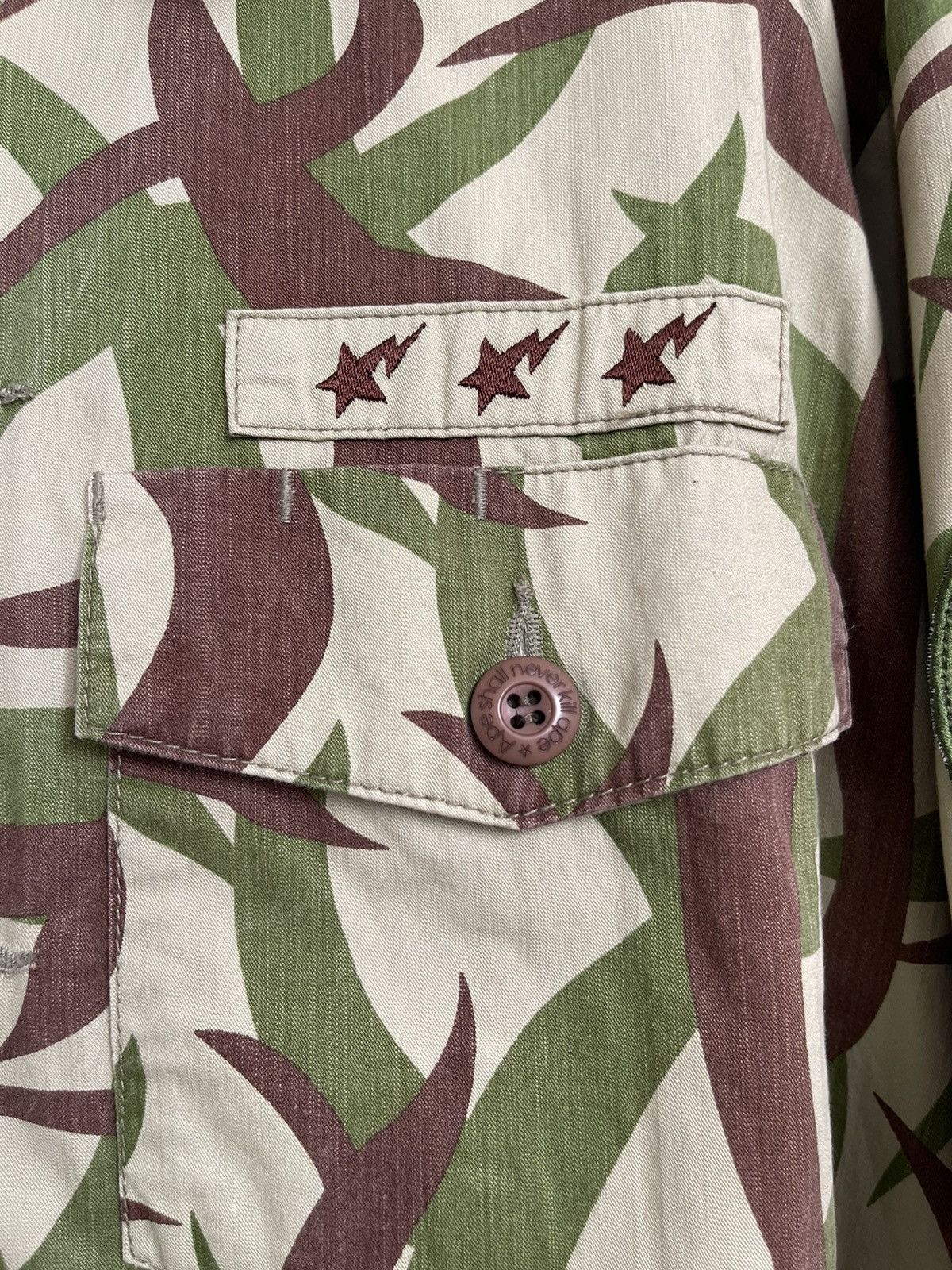 Bape A Bathing Ape Bape Tribal Camo BDU Work Jacket Size US L / EU 52-54 / 3 - 4 Thumbnail