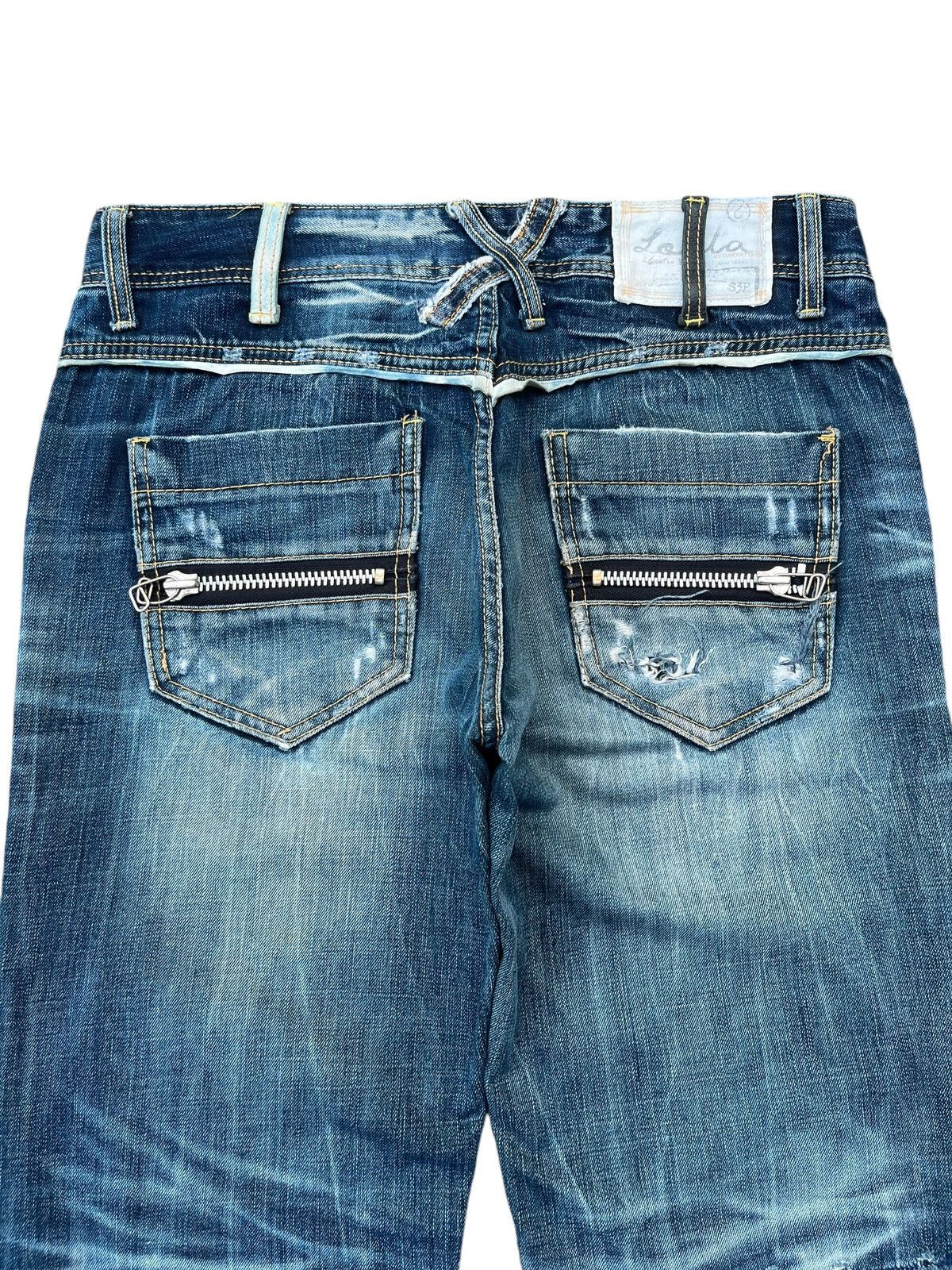 Beauty Beast Vintage Kapital Style Sashiko Boro Trashed Distressed Jeans Size US 34 / EU 50 - 4 Thumbnail
