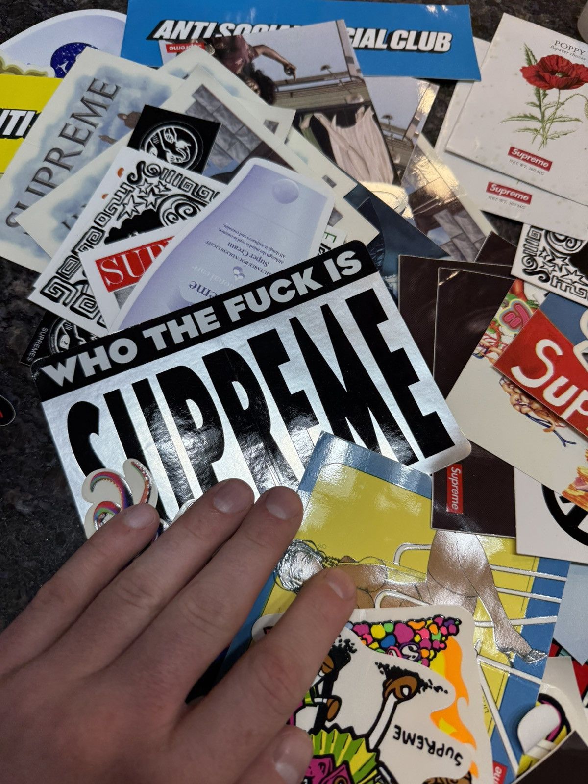 Supreme Assorted Supreme Stickers (lot of 5) | Grailed