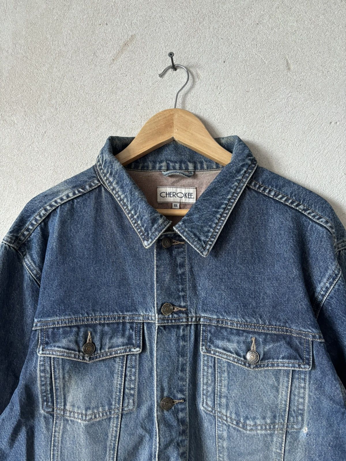 Helmut Lang HELMUT LANG STYLE CROPPED FADED DIRTY WASH DENIM JACKET Size US XL / EU 56 / 4 - 3 Thumbnail