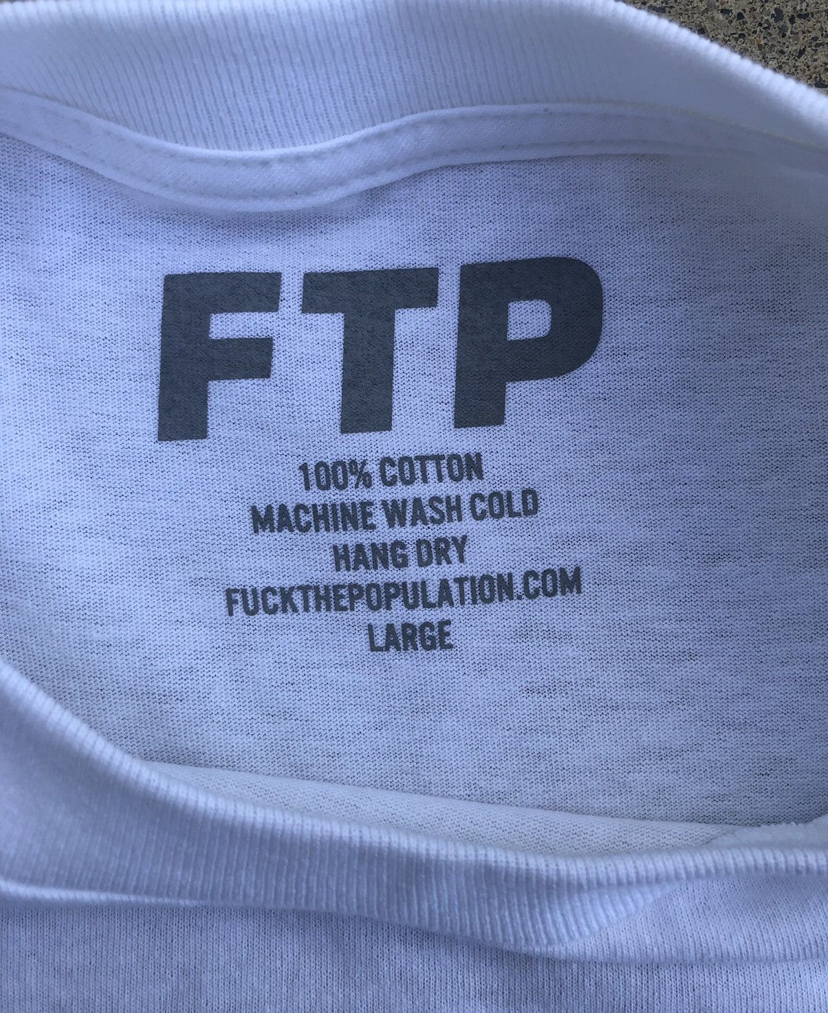 Fuck The Population × G59 Records Rare FTP Subliminal brick wall tee Size US L / EU 52-54 / 3 - 5 Thumbnail