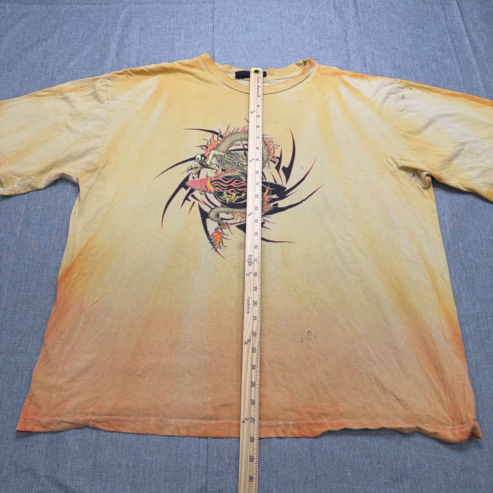 Vintage Vintage No Boundaries Dragon T-Shirt XL Flame Distres Y2K Size US XL / EU 56 / 4 - 5 Thumbnail