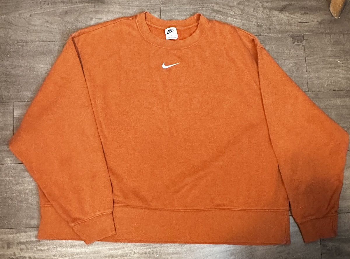 Nike Nike Orange Crewneck Sweatshirt Size XXL / US 16-18 / IT 52-54 - 9 Thumbnail