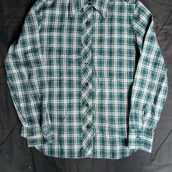 Wrangler Vintage 60s Wrangler Plaid Flannel Shirt Size US L / EU 52-54 / 3 - 3 Thumbnail