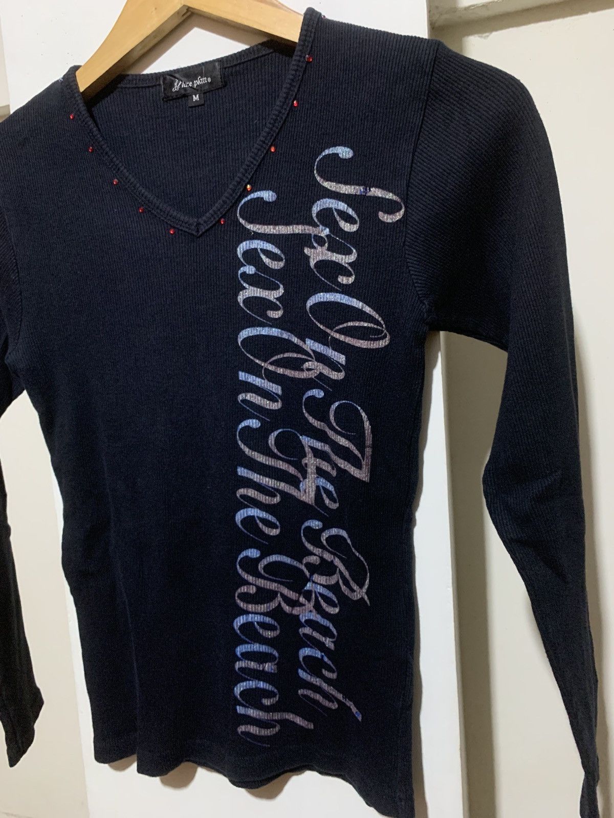 Hysteric Glamour × Supreme Japanese Place Plan Gothic Poem Surfing Sexs LongSleeve Tee Size US M / EU 48-50 / 2 - 7 Thumbnail