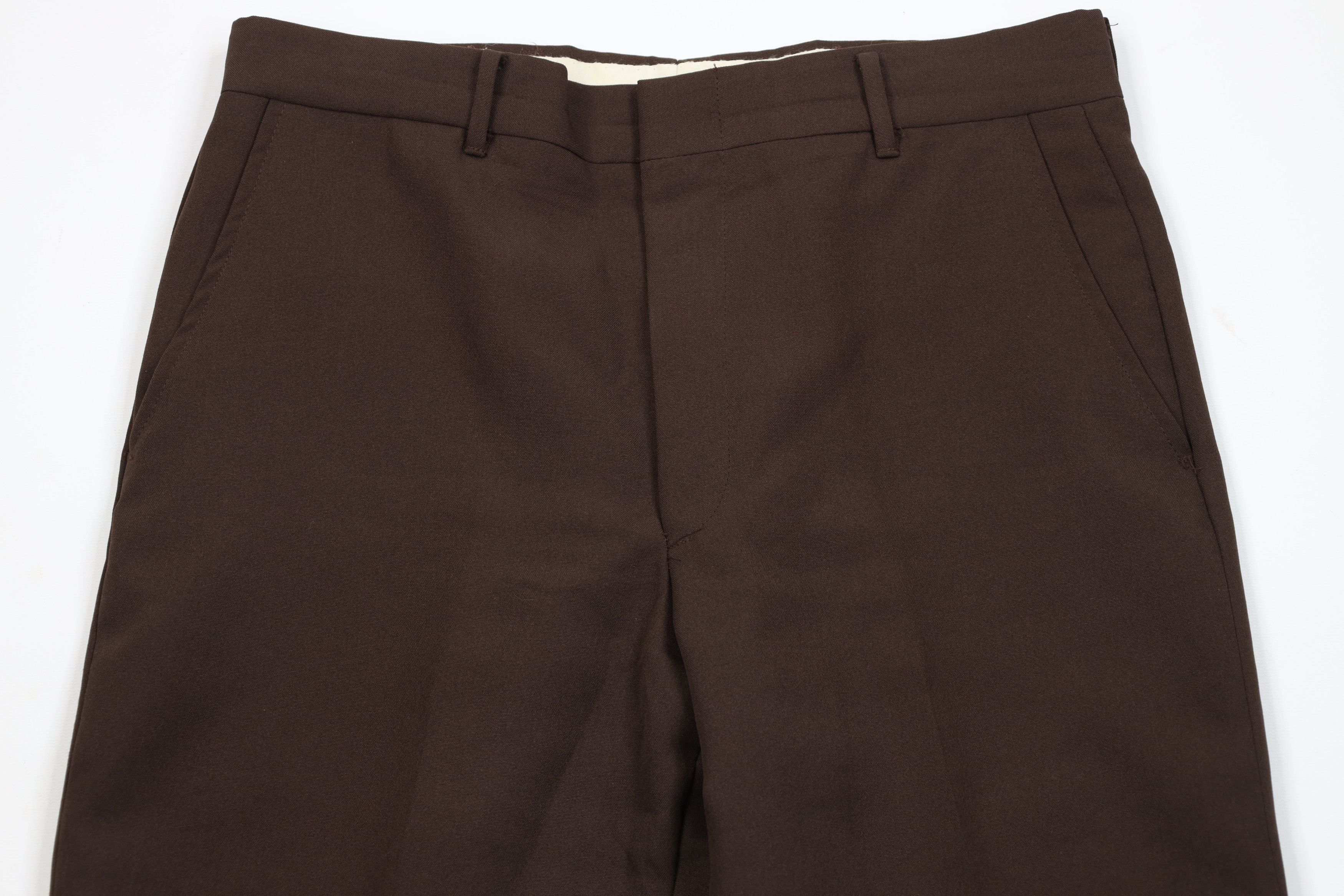 Vintage Vintage 70s Streetwear Flared Wide Leg Chino Pants Brown USA Size US 32 / EU 48 - 2 Thumbnail