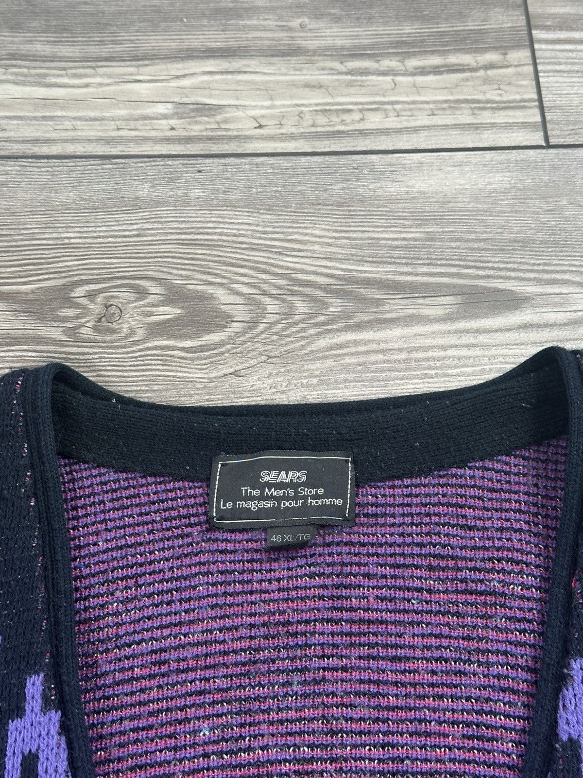 Sears Vintage Sears Patterned Cardigan Sweater Size US XL / EU 56 / 4 - 5 Thumbnail