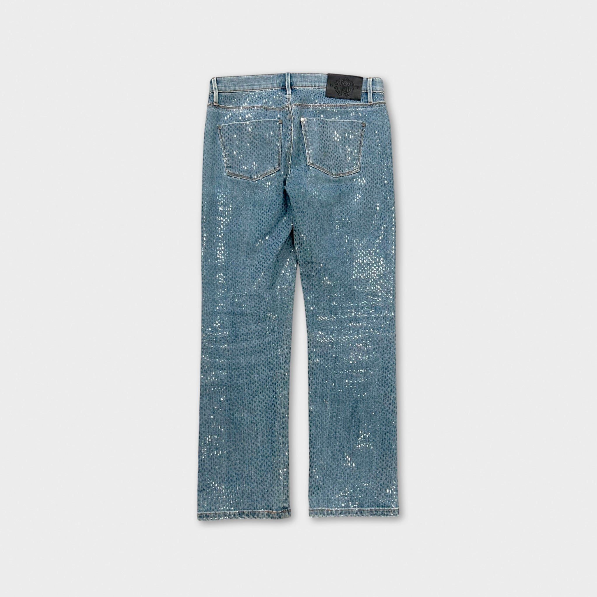 Roberto Cavalli Roberto Cavalli 2000s Snakeskin Texture Jeans Size 30" / US 8 / IT 44 - 5 Thumbnail
