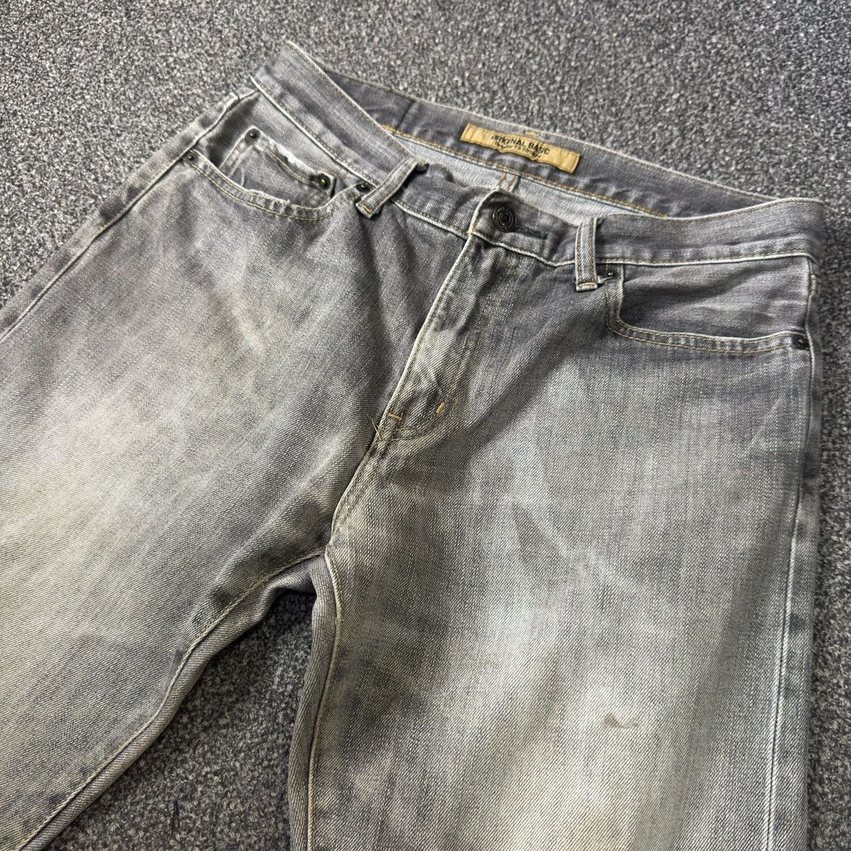 Undercover × Uniqlo Vintage Uniqlo S002 Regular Fit Straight Distressed Faded Size US 31 - 3 Thumbnail