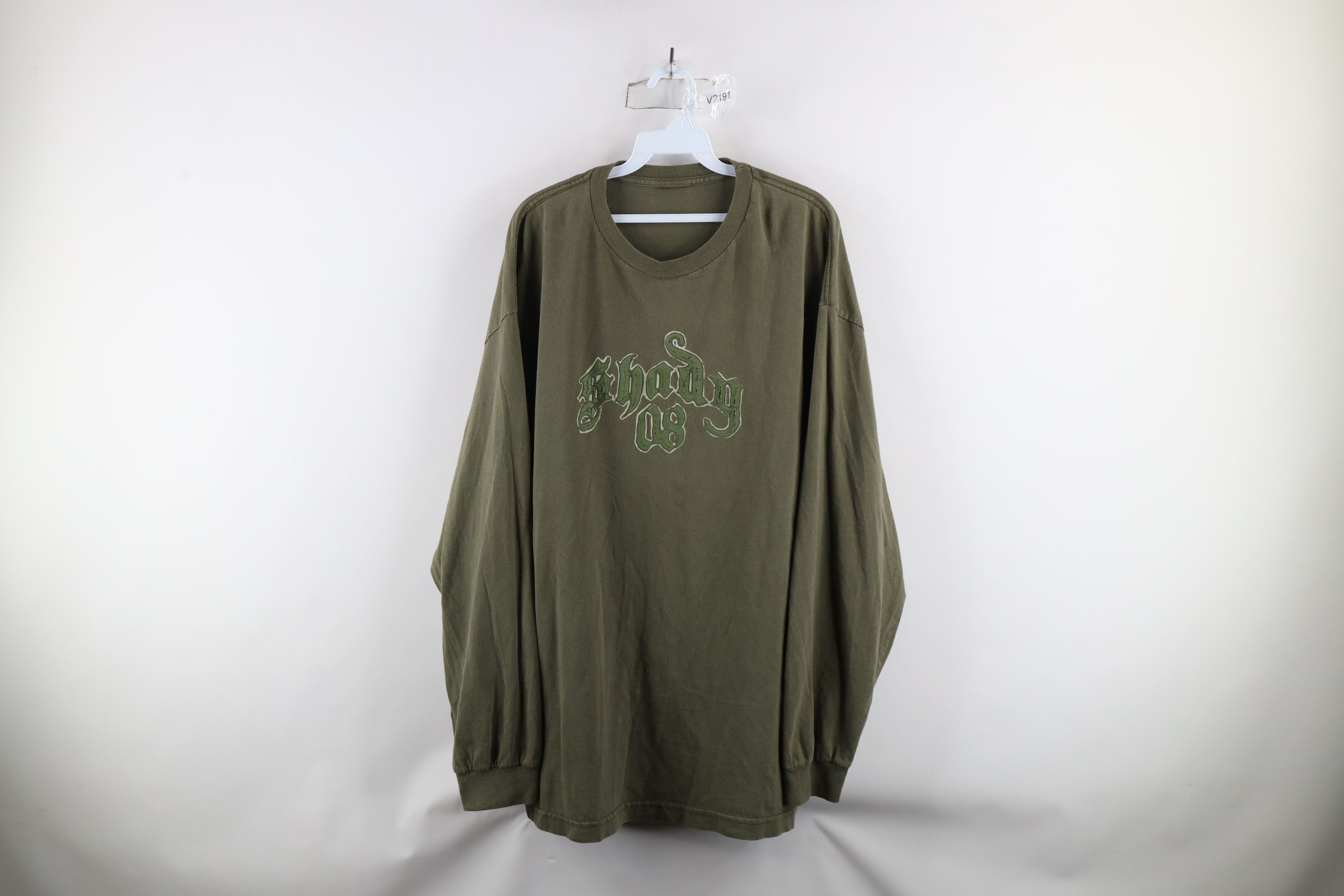 Vintage Vintage Y2K Slim Shady Eminem Long Sleeve T-Shirt Green Size US XXL / EU 58 / 5 - 1 Thumbnail