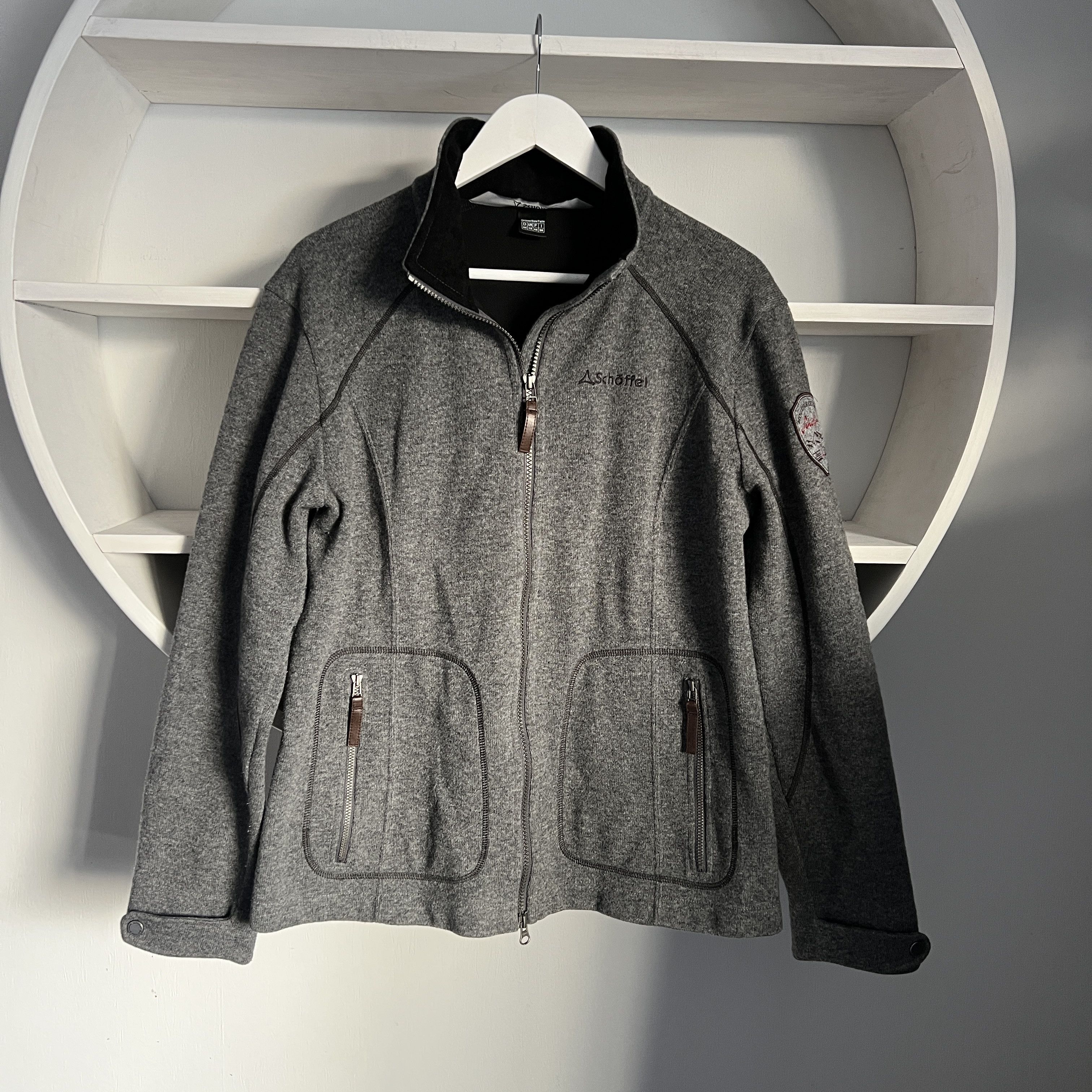 Patagonia SCHOFFEL MOUNTAINEERING Wool Zip Jacket Leather Details Size M / US 6-8 / IT 42-44 - 1 Thumbnail