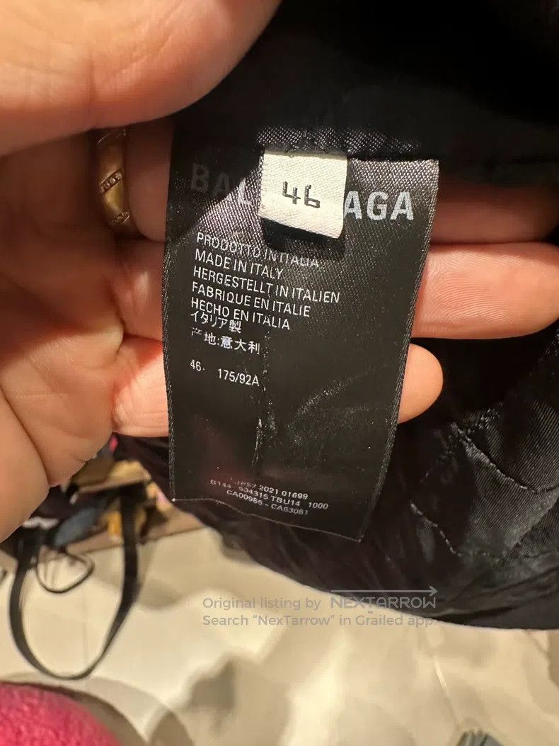 Balenciaga Balenciaga Black Large Logo Fleece Jacket Size US S / EU 44-46 / 1 - 4 Thumbnail