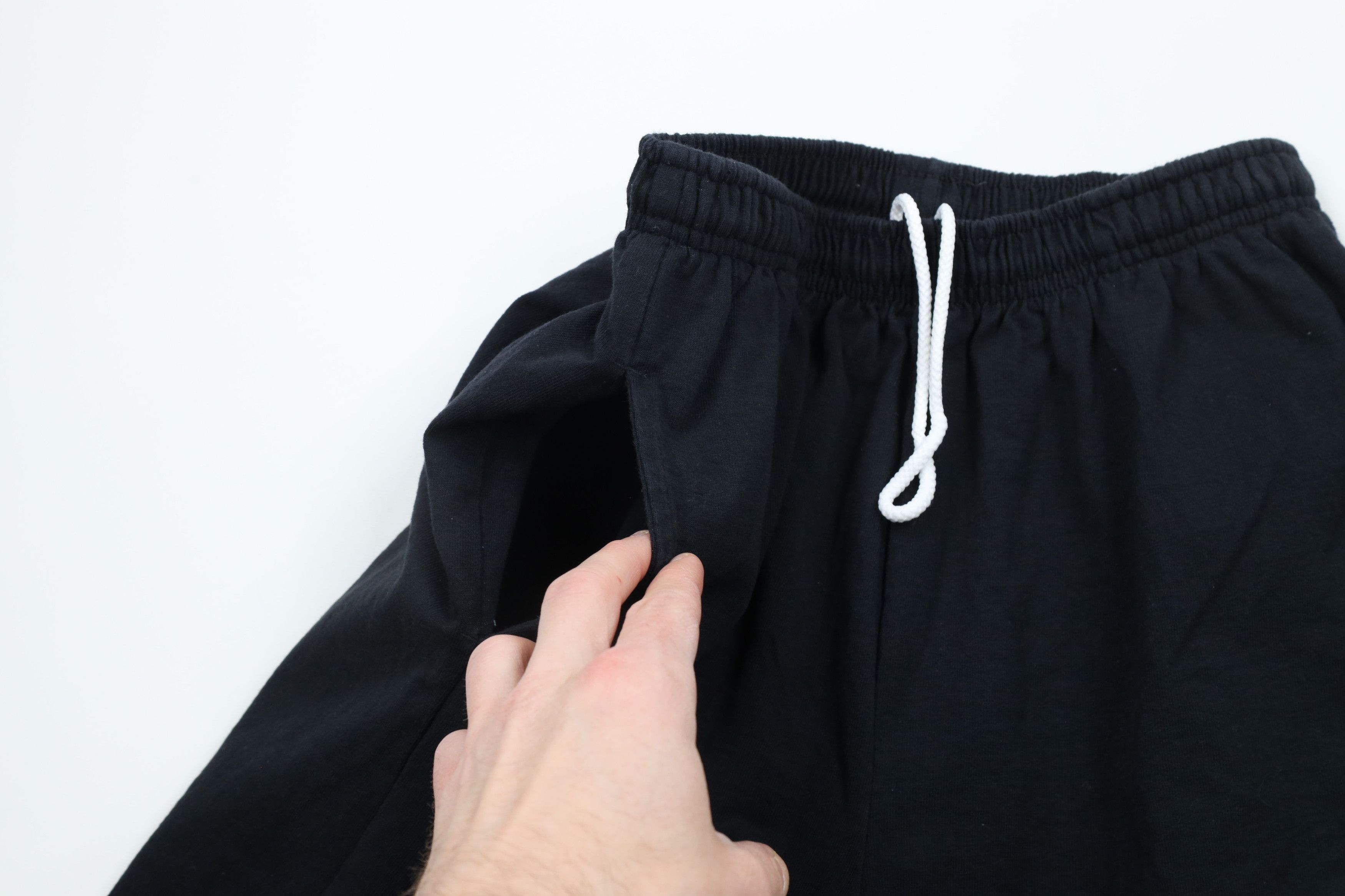 Vintage Vintage 90s Streetwear Blank Above Knee Shorts Black Cotton Size US 30 / EU 46 - 5 Thumbnail