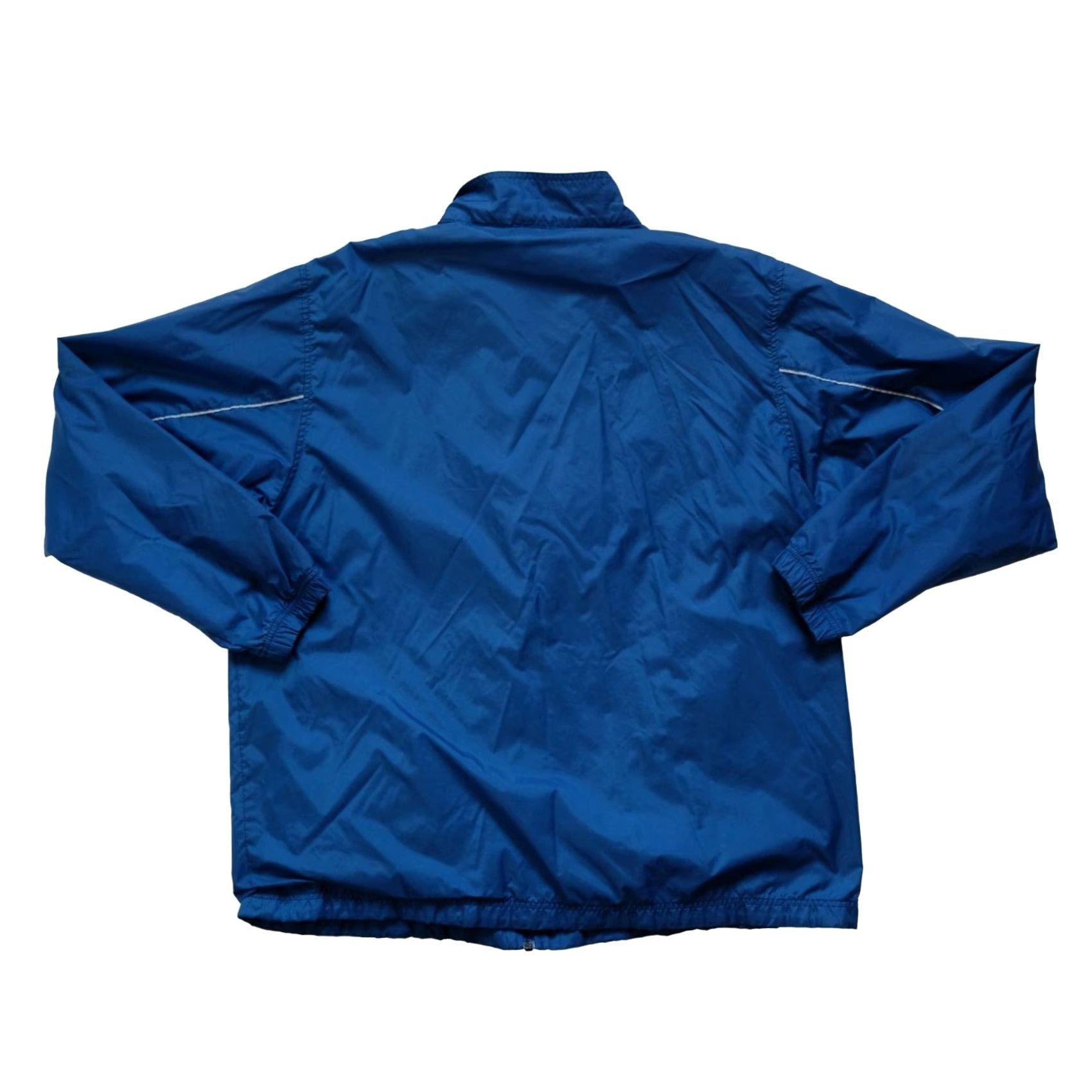 Nike VINTAGE Nike Windbreaker Jacket XL Blue Full Zip Nylon Active Sports-Logo Mini Swoosh Size US XL / EU 56 / 4 - 3 Thumbnail