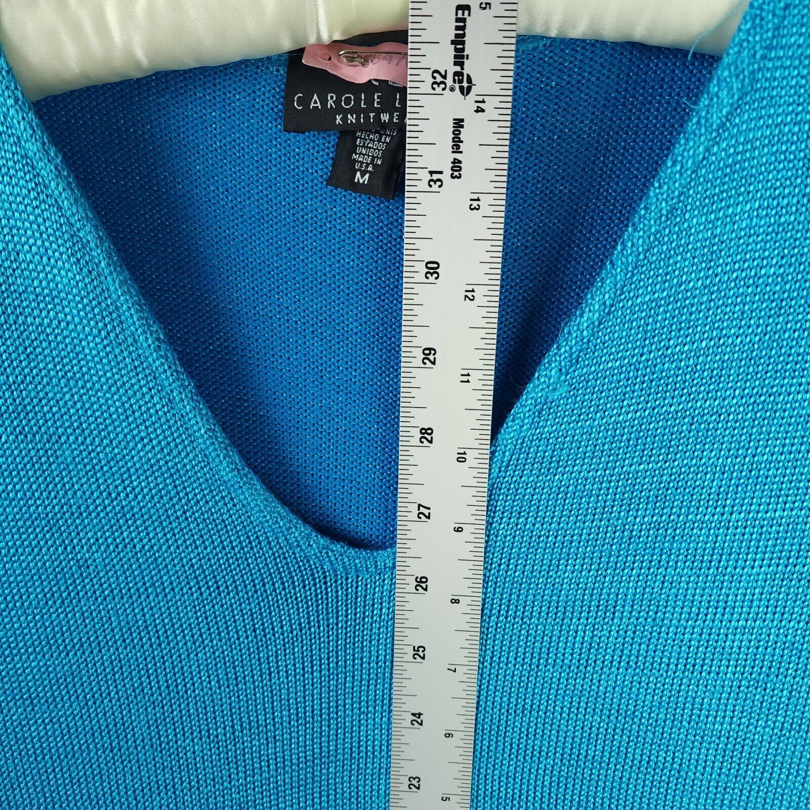Other Carol Little Knitwear Sweater Bright Blue Cotton/Rayon M Size M / US 6-8 / IT 42-44 - 8 Thumbnail
