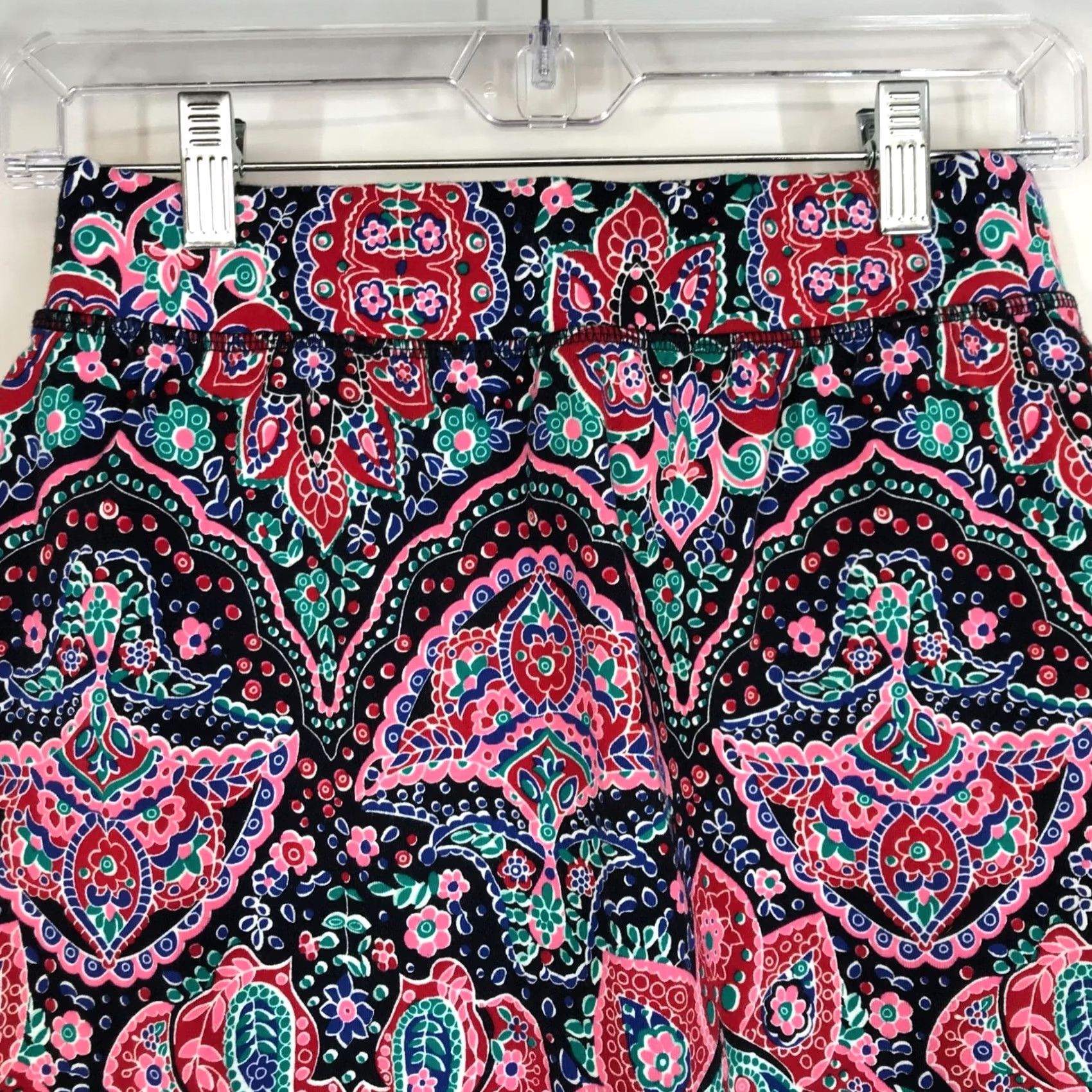 Talbots T BY TALBOTS - Womens P - Multi Colored Paisley Elastic Waist Skort Size 28" / US 6 / IT 42 - 5 Thumbnail