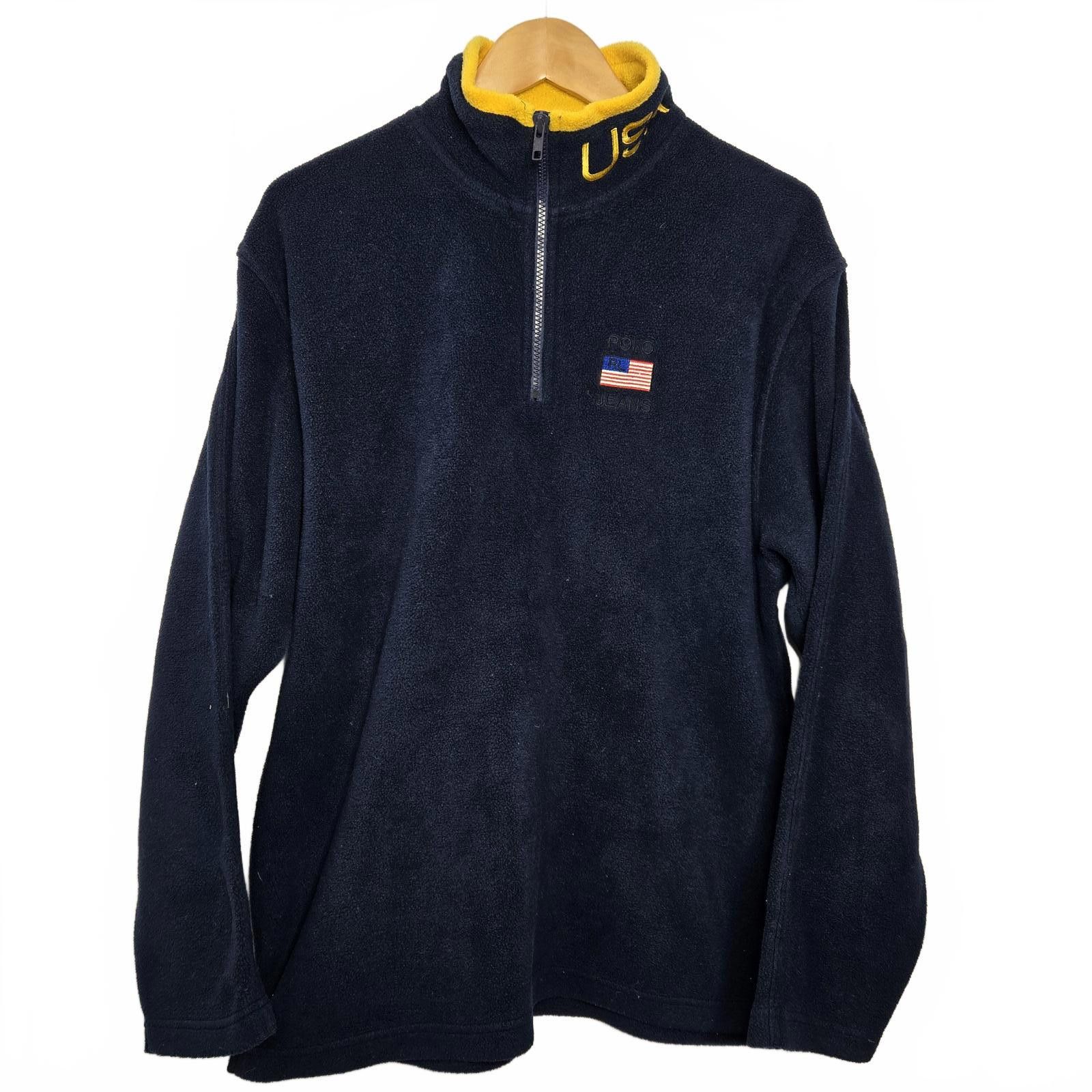 Polo Ralph Lauren Polo Fleece Sweater Mens Large Pullover Size US L / EU 52-54 / 3 - 1 Thumbnail