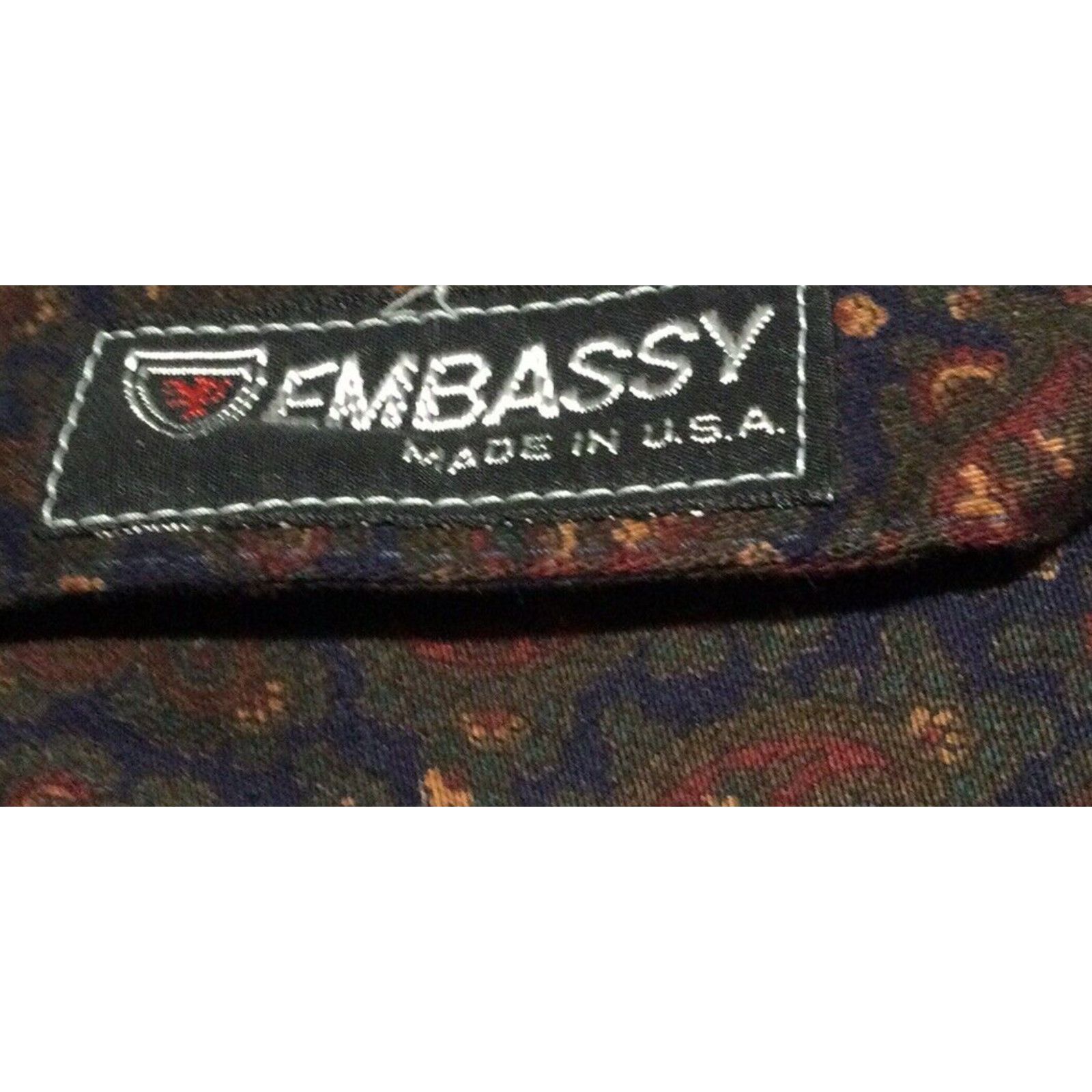 Other Embassy Men's Paisley 100% Combed Cotton Bath Robe Size L Size ONE SIZE - 13 Thumbnail