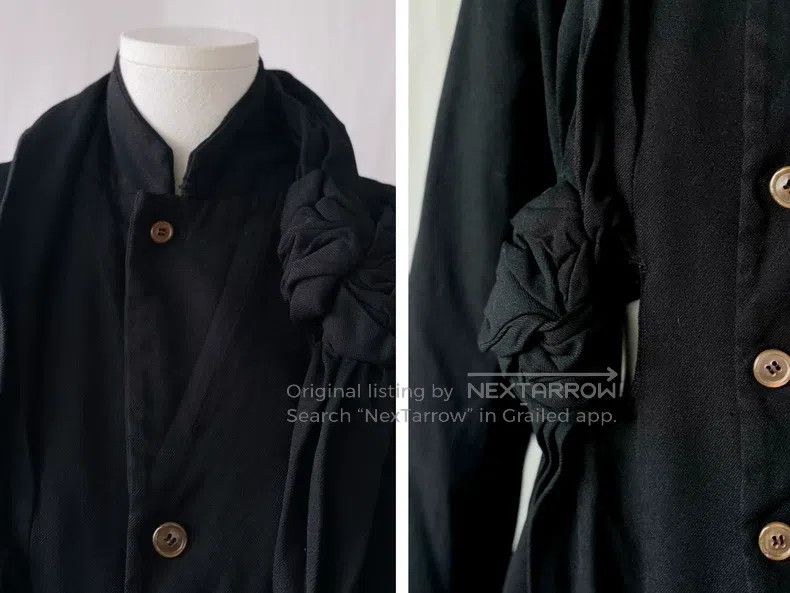 Comme des Garcons Comme Des Garcons Braided Knot Cutaway Fleece Jacket Size XS / US 0-2 / IT 36-38 - 7 Thumbnail