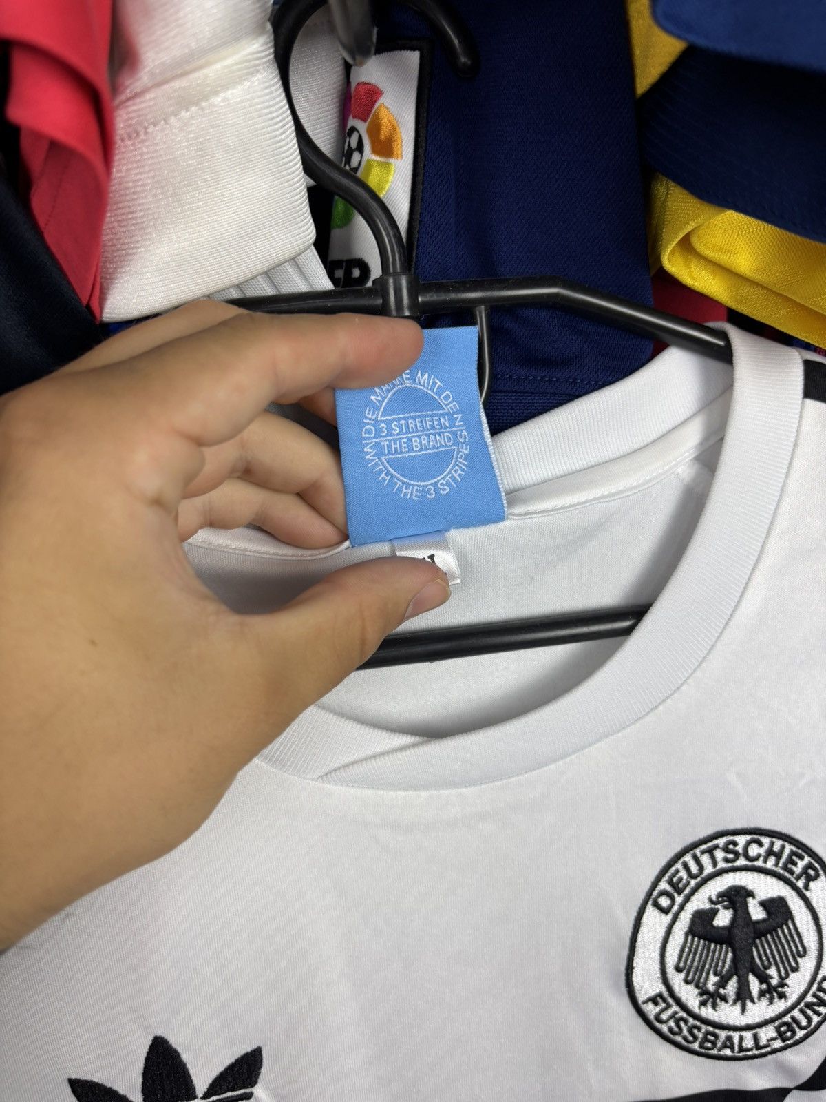 Other RETRO BLOKECORE GERMANY HOME FOOTBAL SHIRT SOCCER JERSEY Size US M / EU 48-50 / 2 - 4 Thumbnail