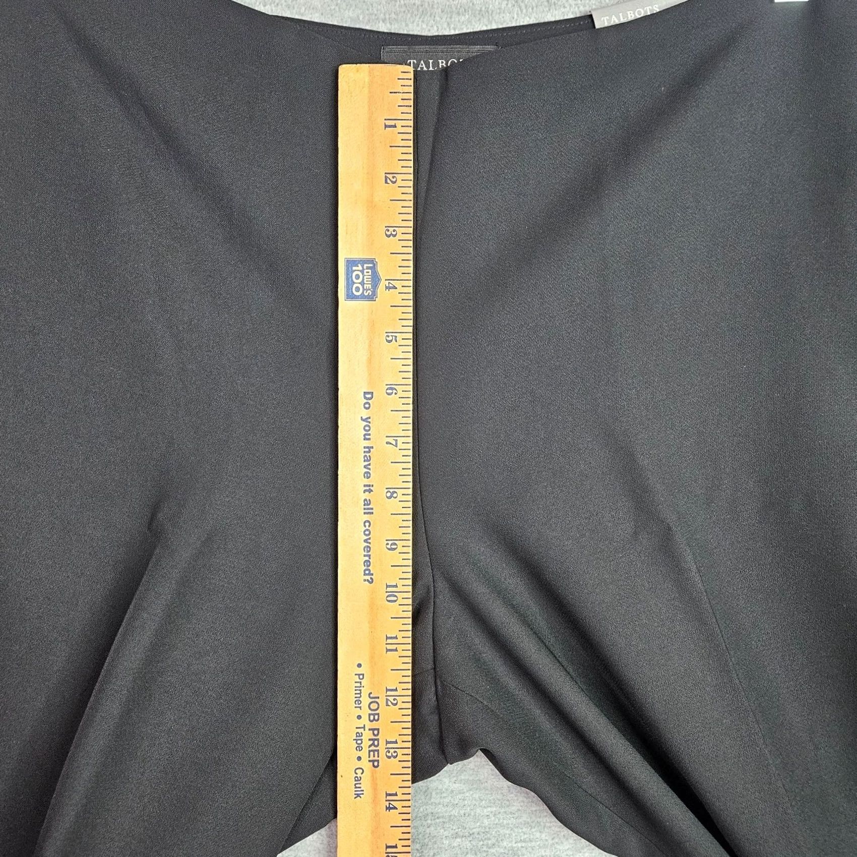 Talbots TALBOTS Petites Women's Black Crepe Wide-Leg Full Length Dress Pants Sz 10P NEW Size 32" / US 10 / IT 46 - 5 Thumbnail
