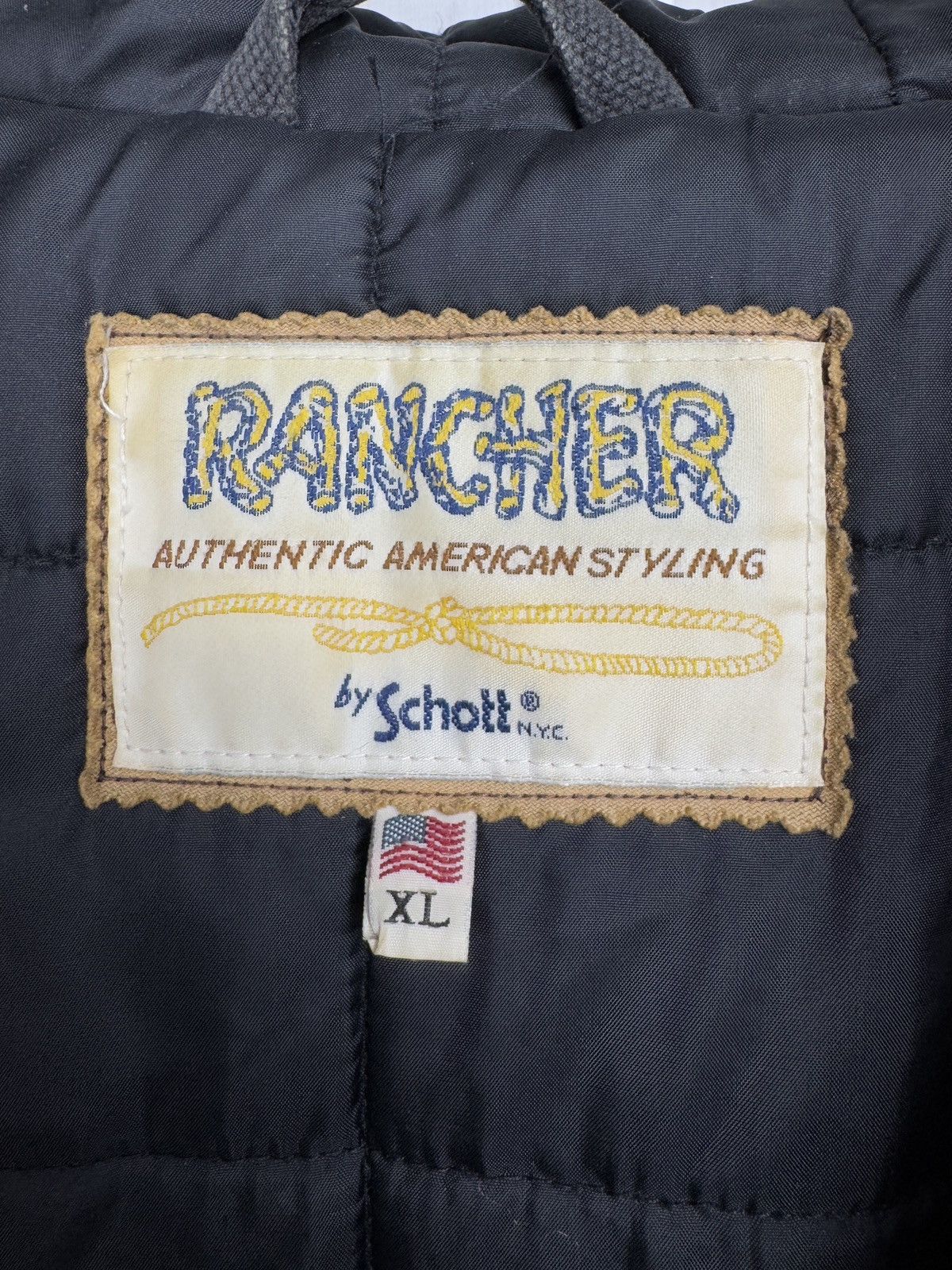 Schott Rancher x Schott Bro NYC Bomber Jacket Hooded USA Western Size US XL / EU 56 / 4 - 13 Thumbnail